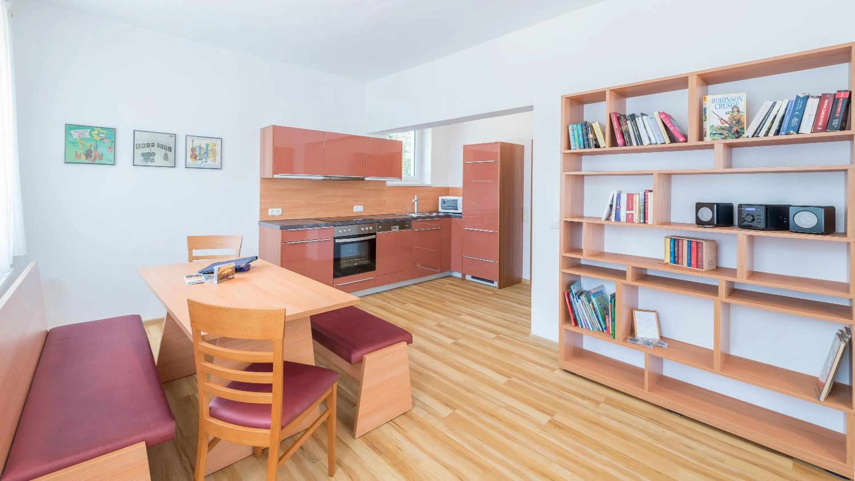 Kitchen or kitchenette in Aparthotel Klopeinersee