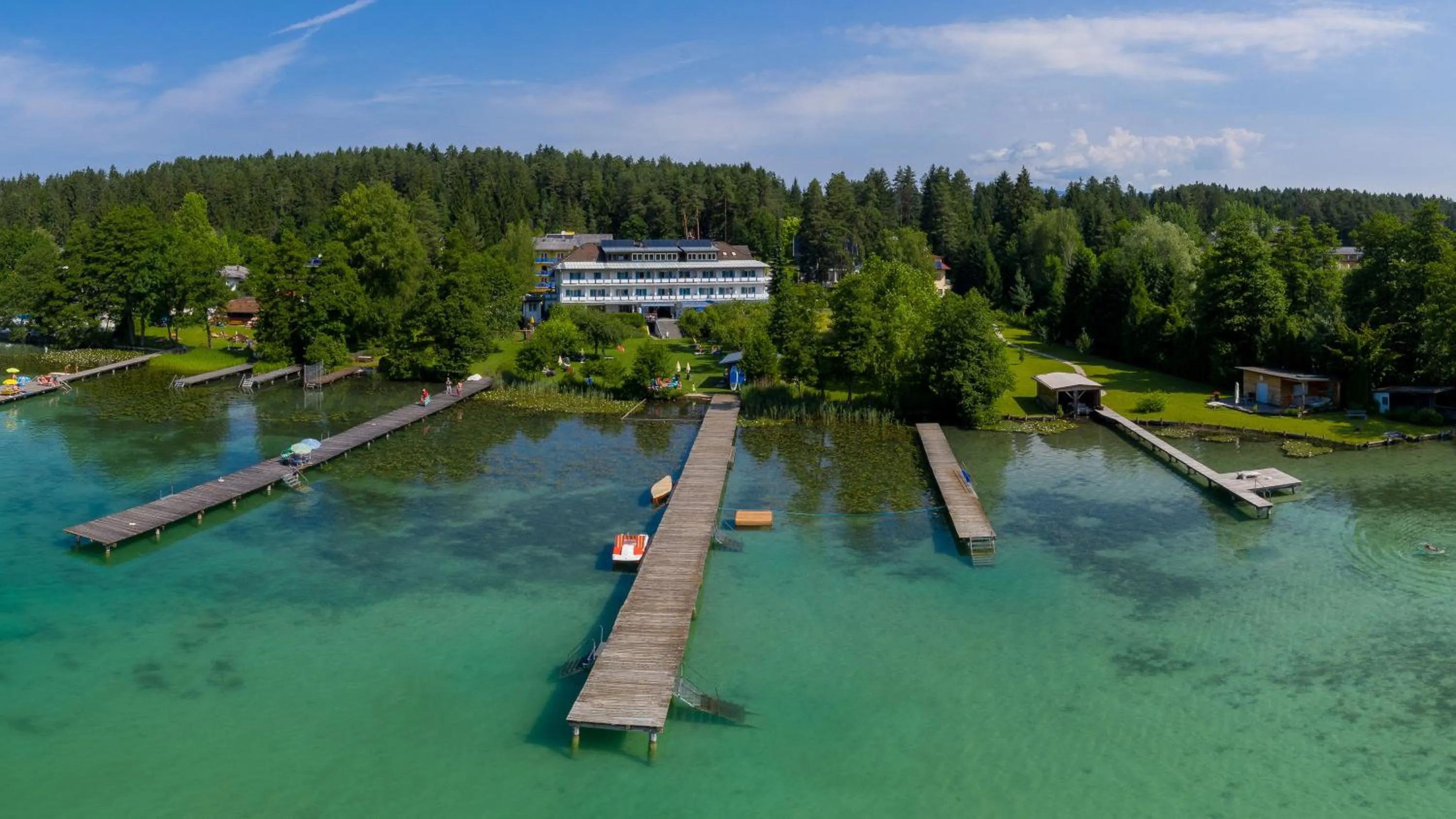Bird's eye view in Aparthotel Klopeinersee