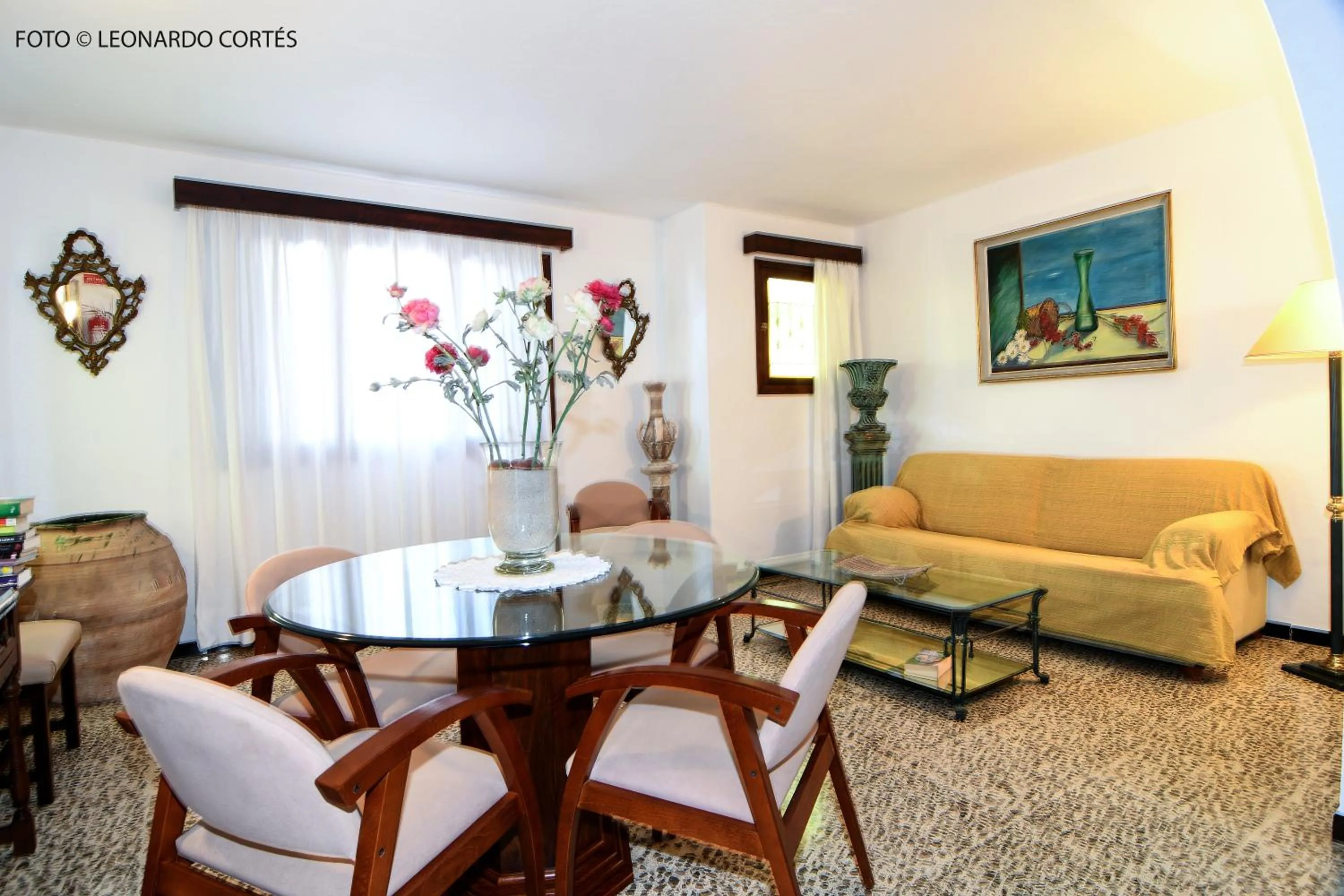 Living room in Hostal La Ceiba