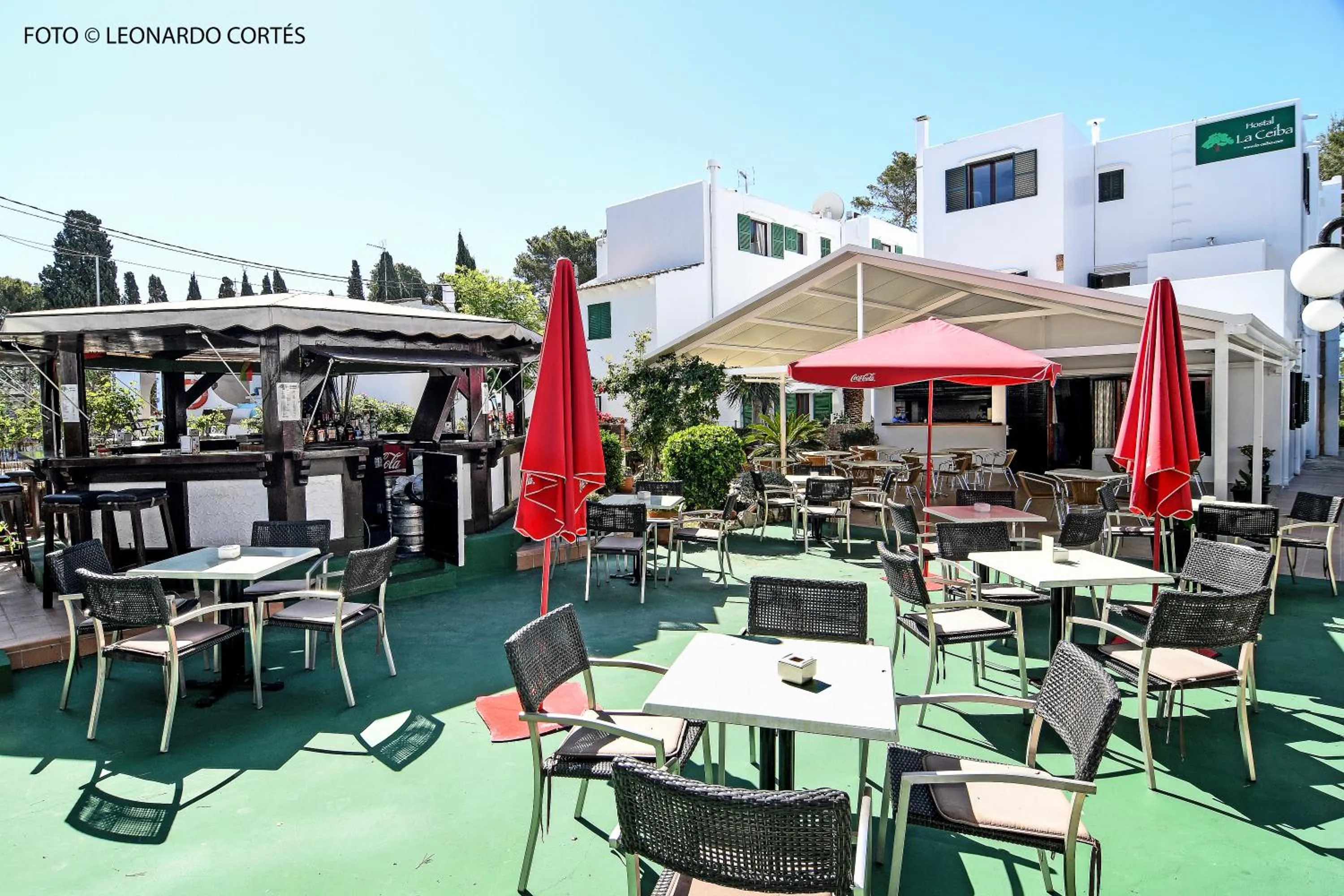 Balcony/Terrace in Hostal La Ceiba