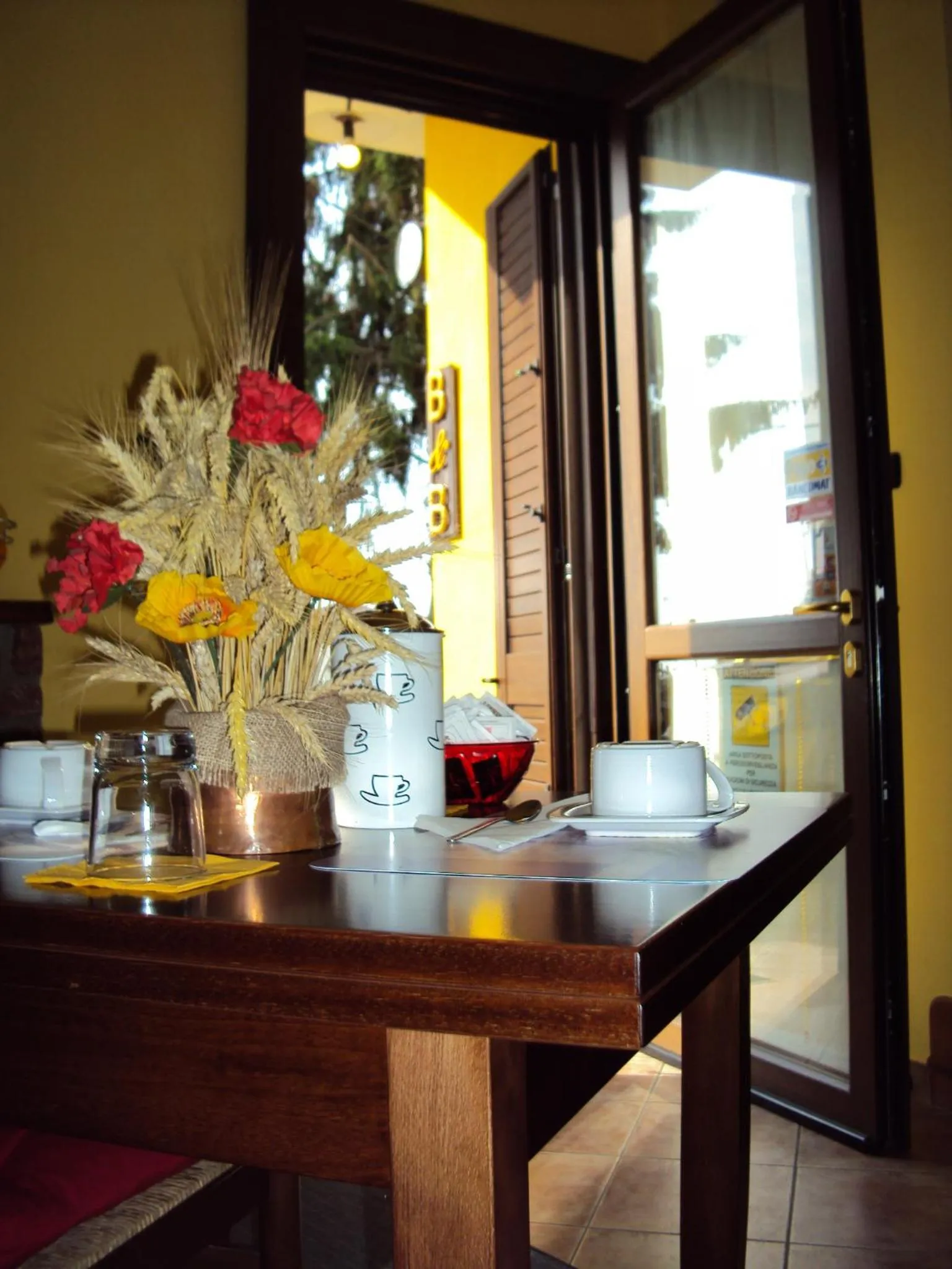 Kitchen or kitchenette in Casa di Campagna B&B La Corte Ferrara