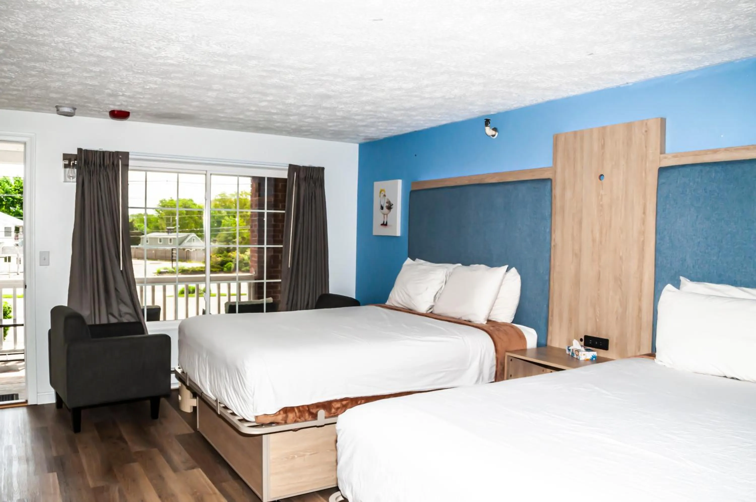 Bed in Sea View Motel