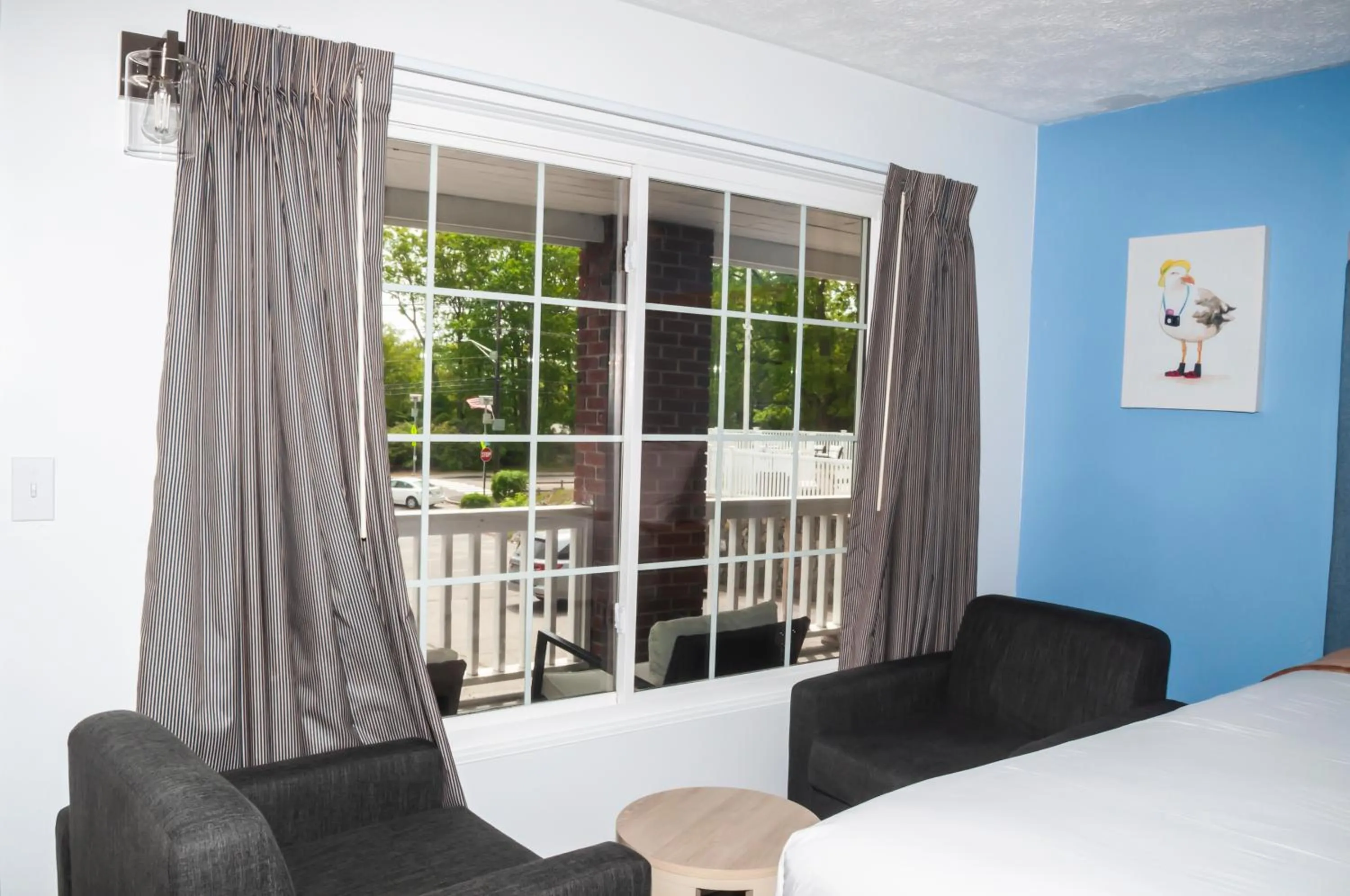 Bed in Sea View Motel