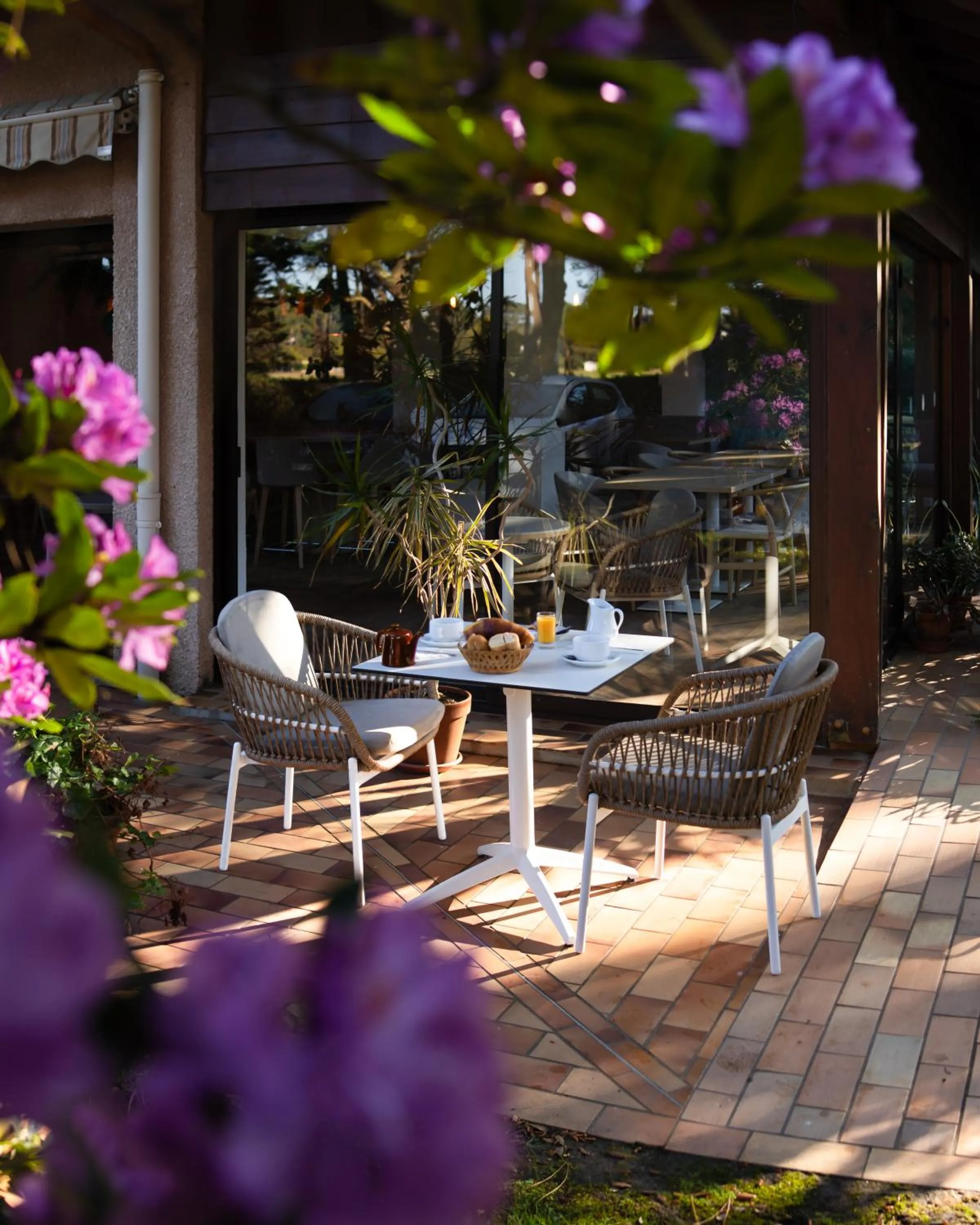 Patio in Résidence Hôtelière les Acanthes