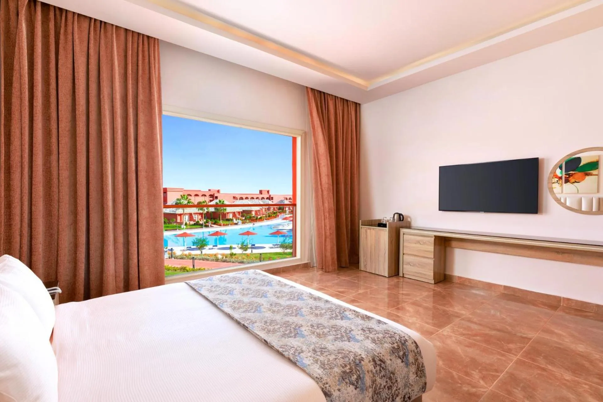 Photo of the whole room, Bed in Pickalbatros Laguna Vista Aqua Park - 24 HRS All Inclusive