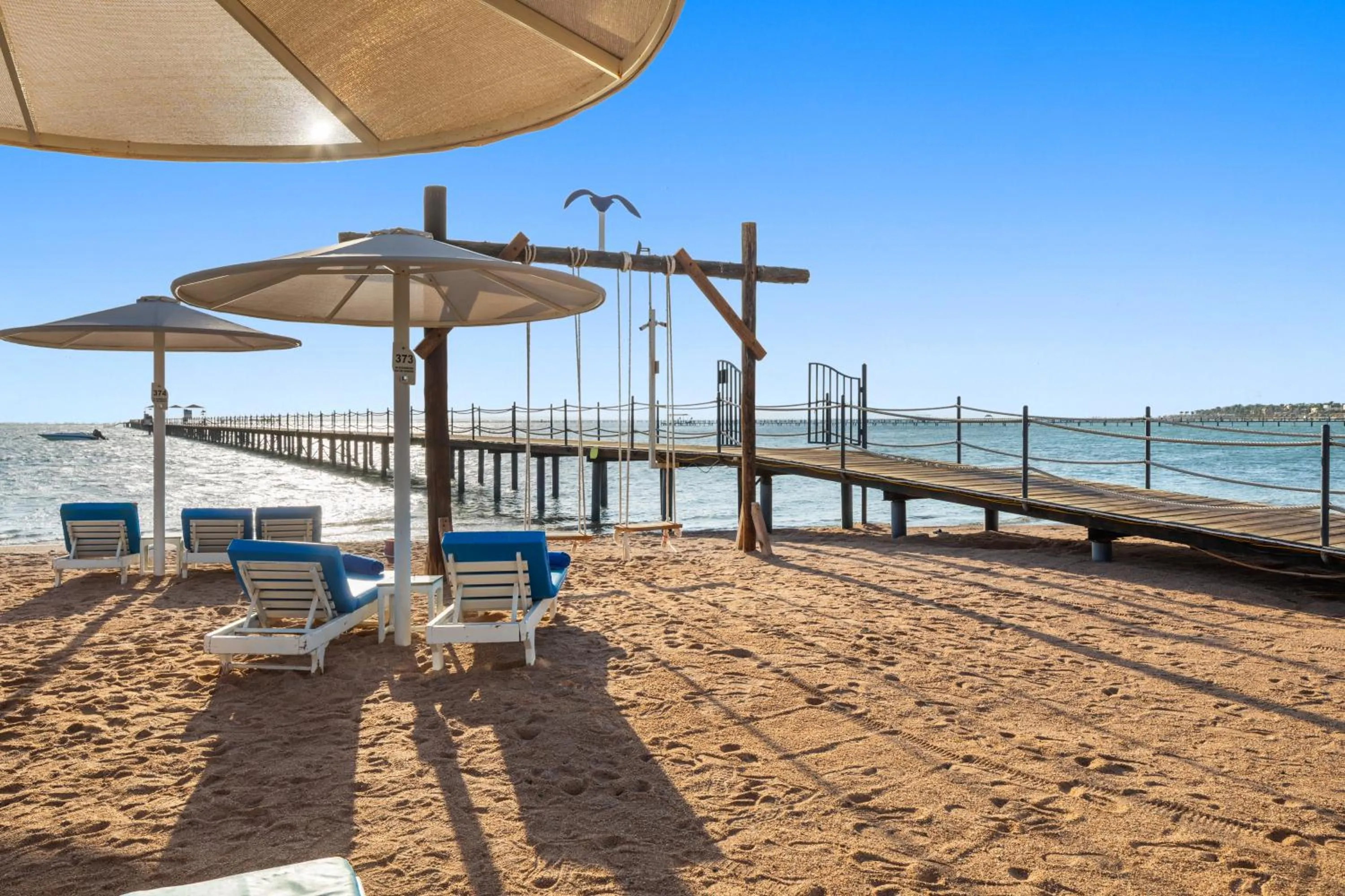 Beach in Pickalbatros Laguna Vista Aqua Park - 24 HRS All Inclusive