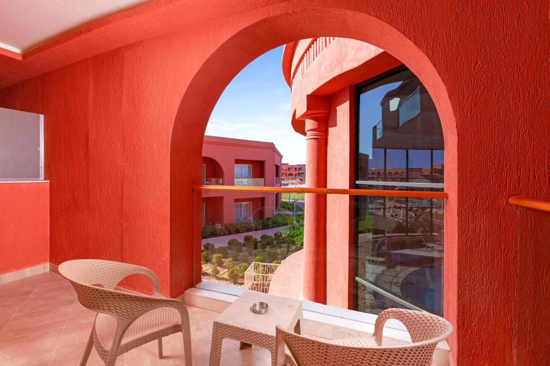Balcony/Terrace in Pickalbatros Laguna Vista Aqua Park - 24 HRS All Inclusive