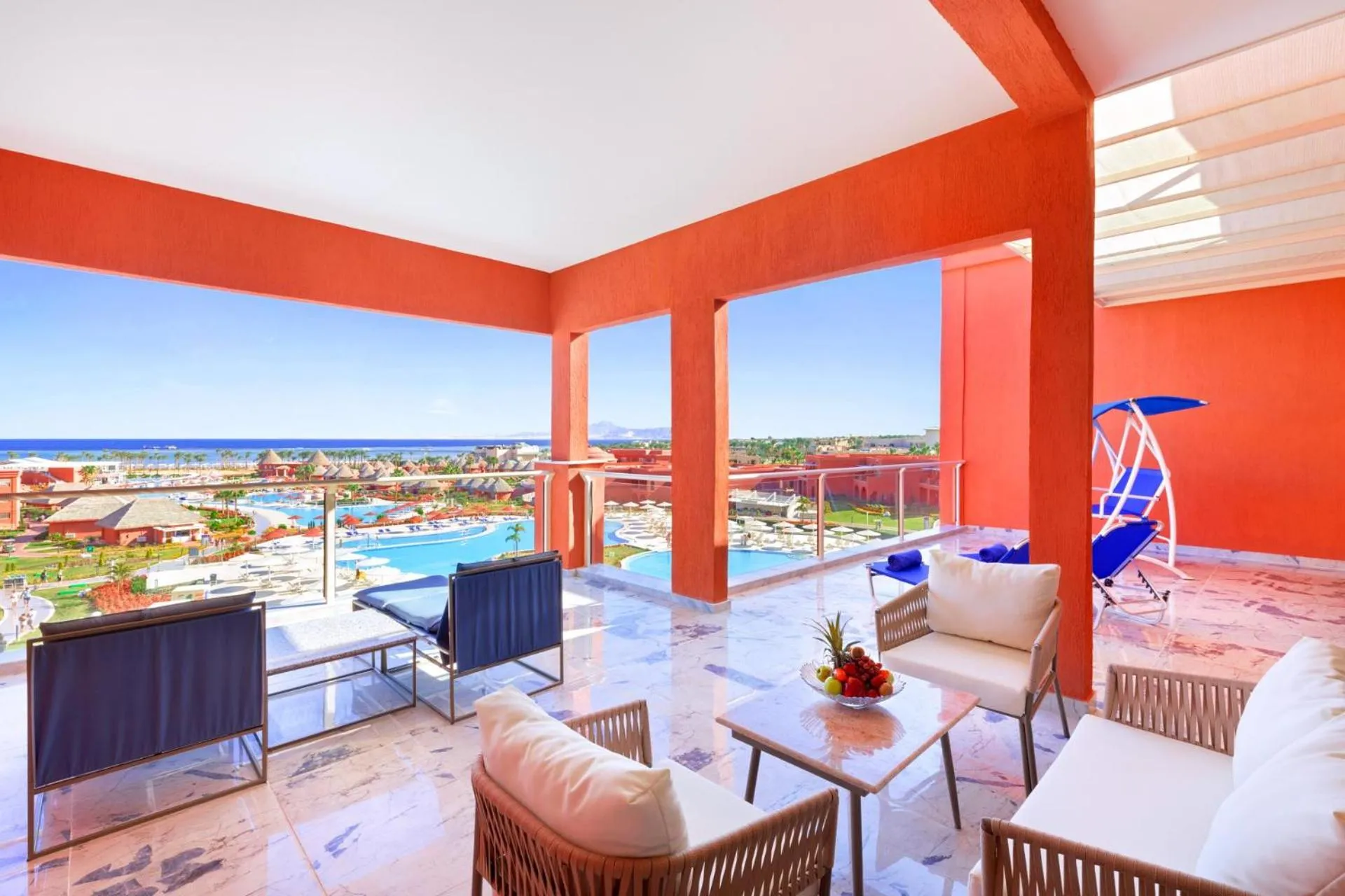 Balcony/Terrace in Pickalbatros Laguna Vista Aqua Park - 24 HRS All Inclusive