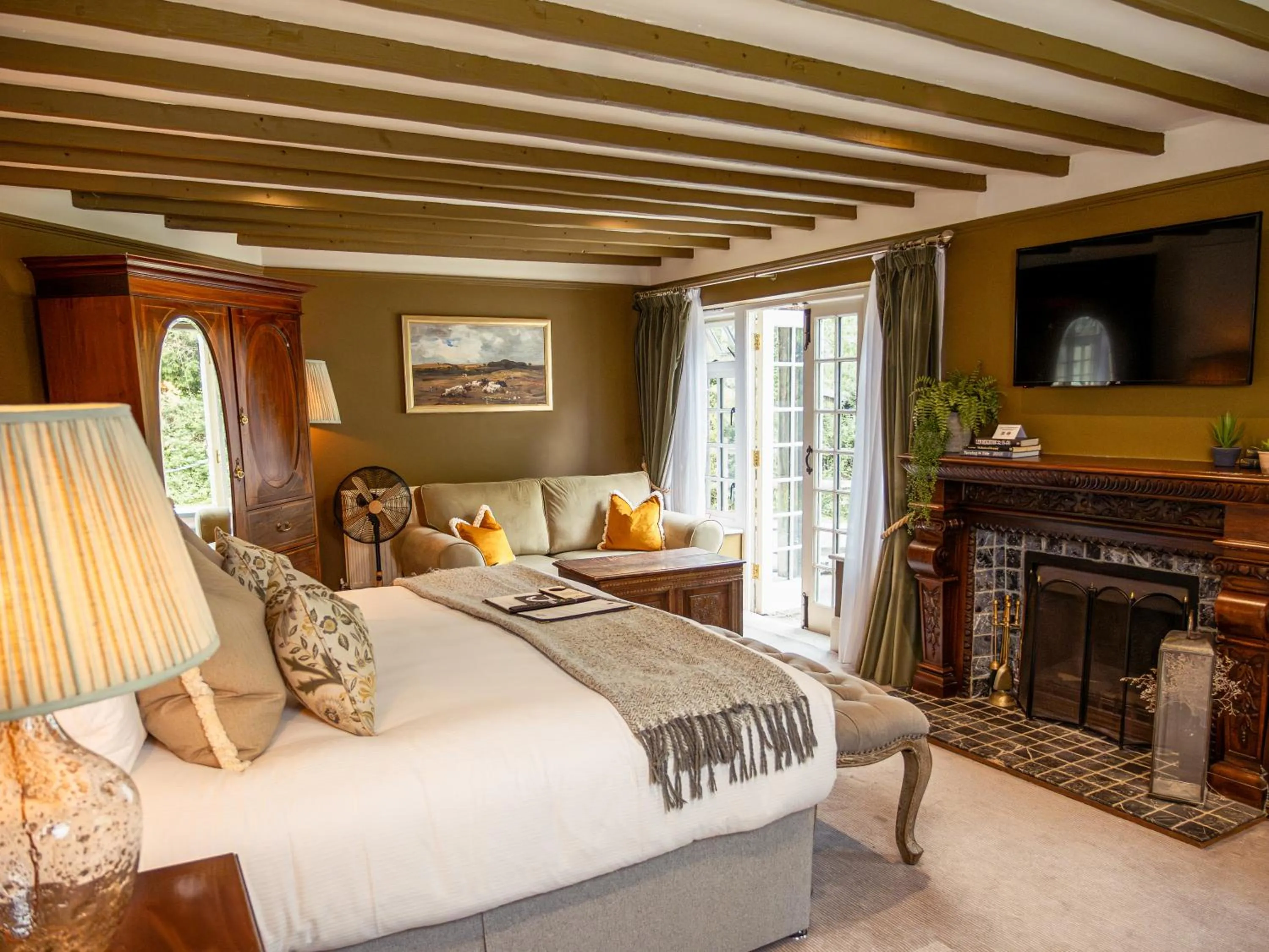 Seating area in High Corner Inn
