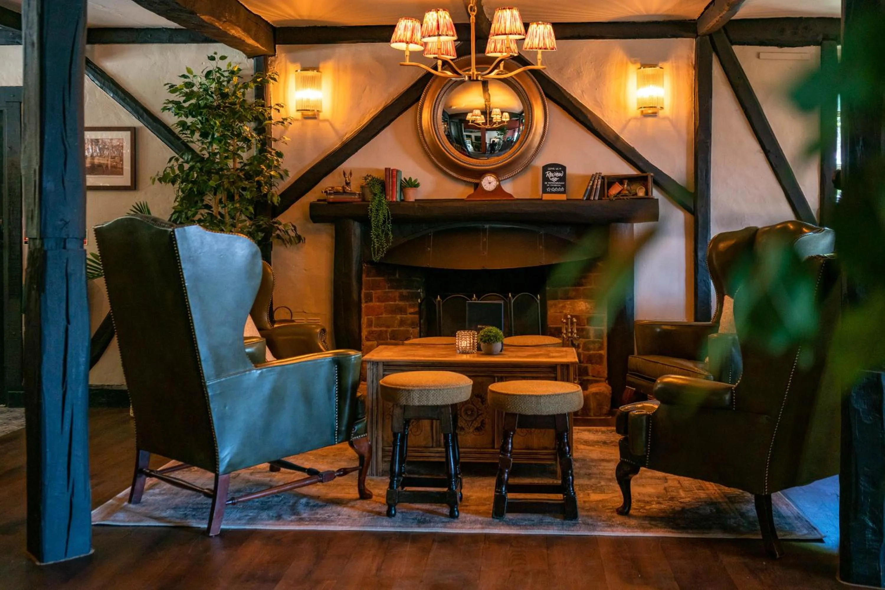 Seating area in High Corner Inn