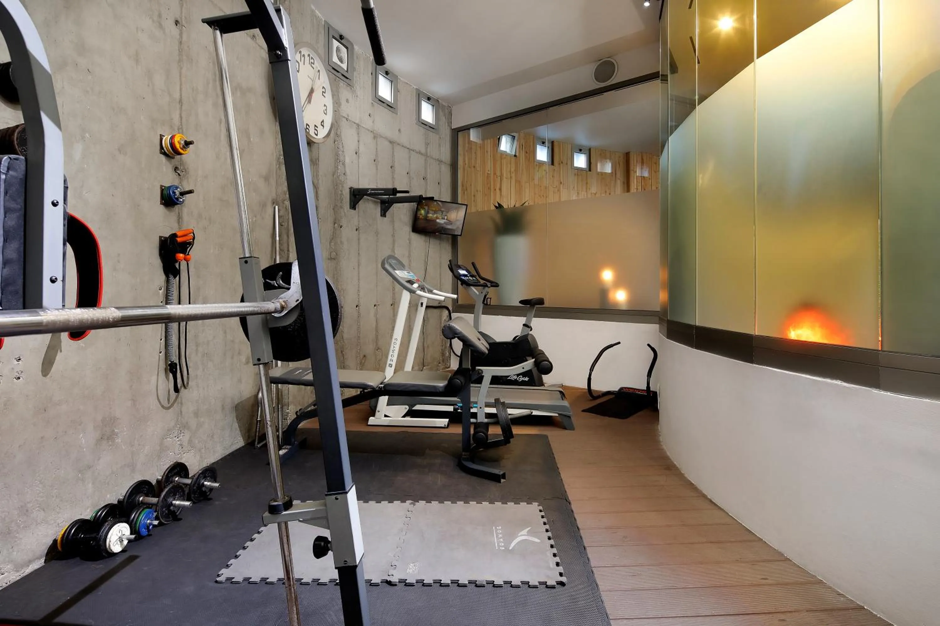 Fitness centre/facilities in Hotel MasMonzon