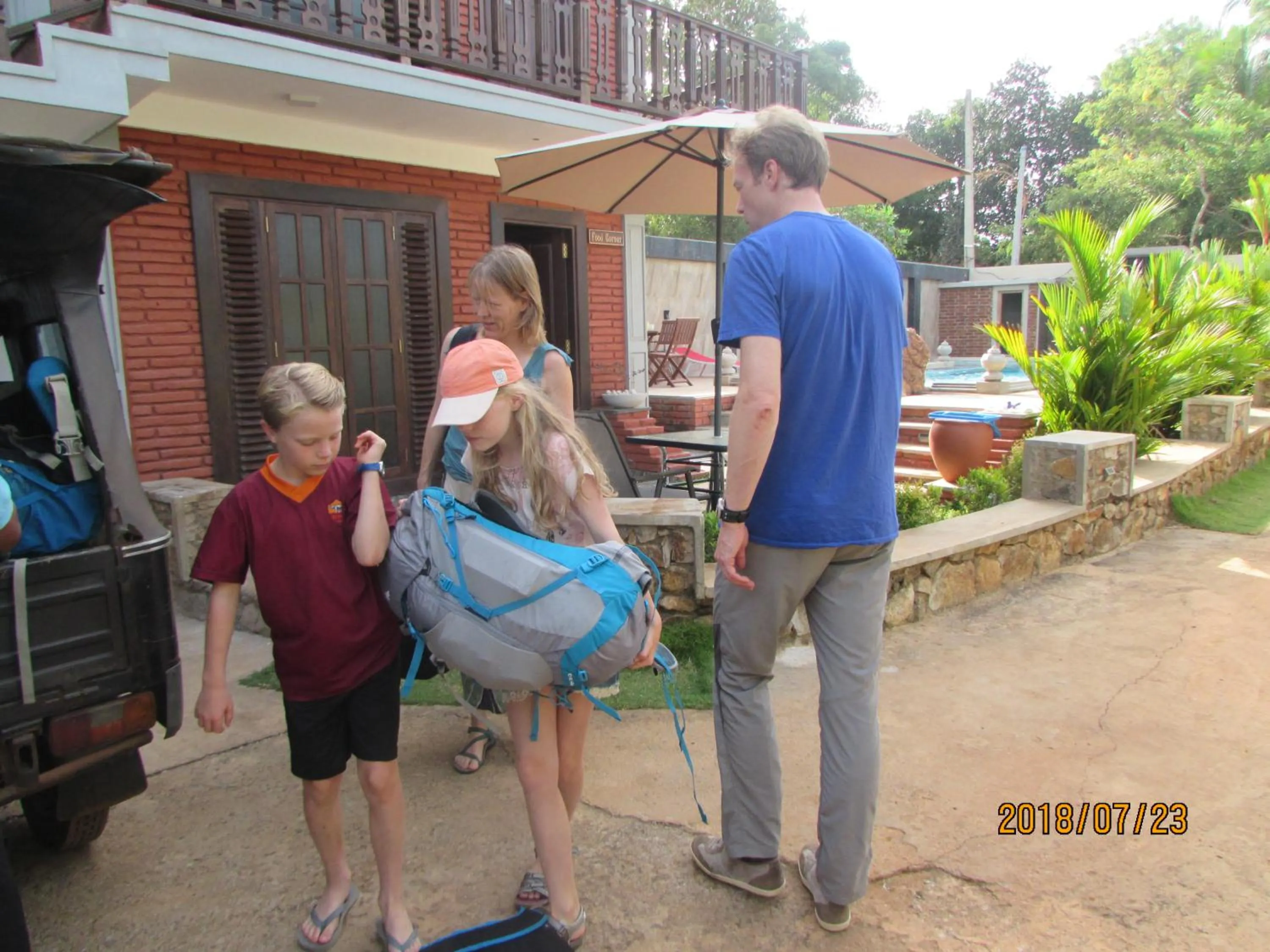 group of guests in D Family Resort