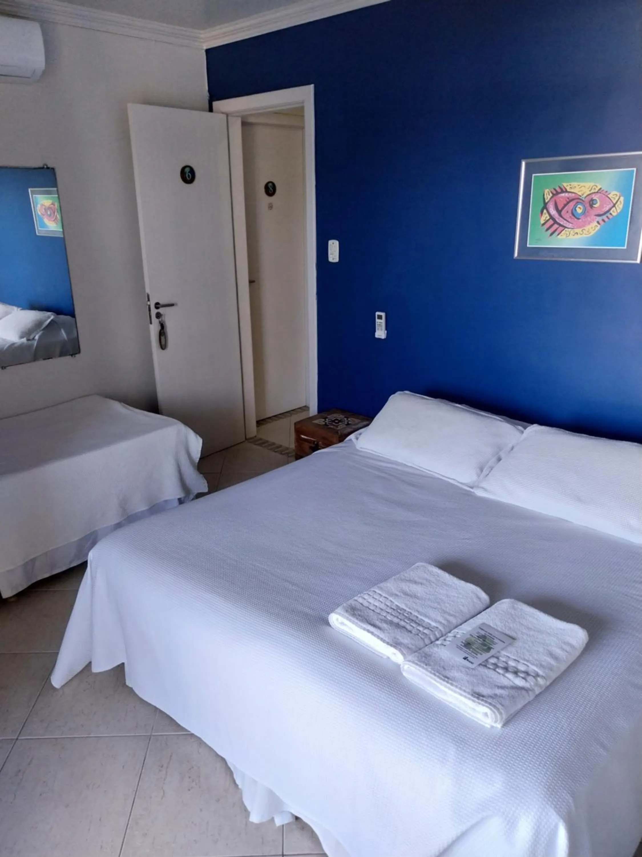 Bed in Pousada On Shore