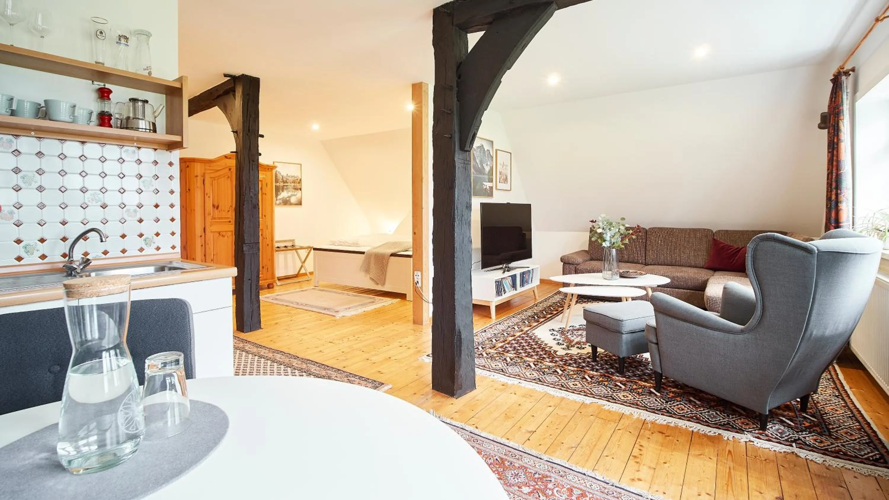 Living room in Appartementhotel Blomberger Hof