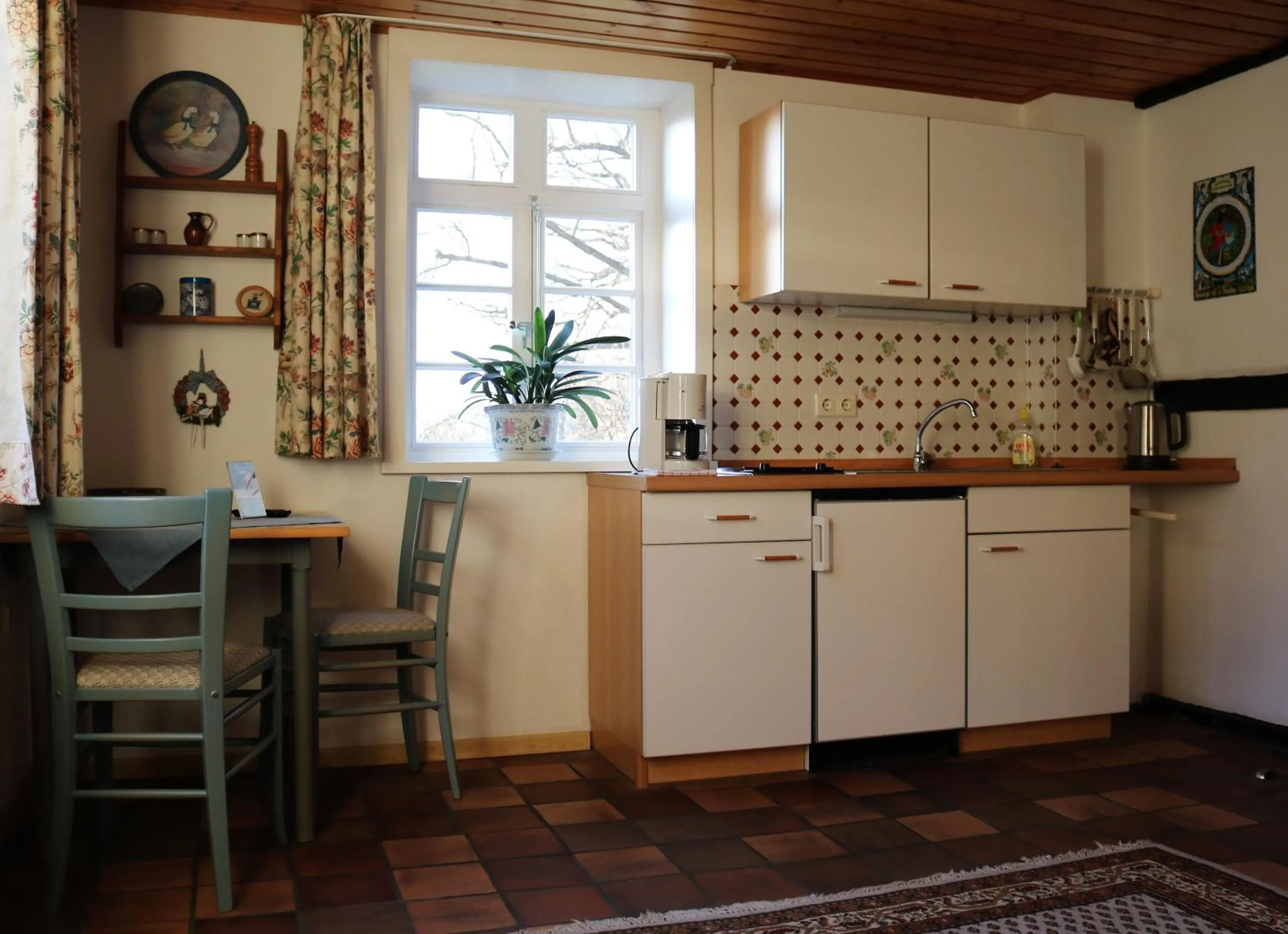 Kitchen or kitchenette in Appartementhotel Blomberger Hof