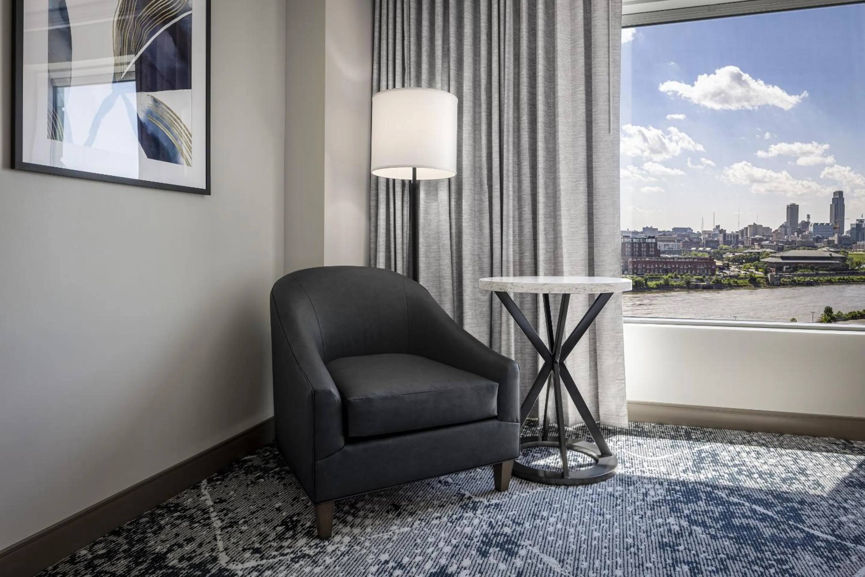 Seating area in Harrah's Council Bluffs, A Caesars Destination