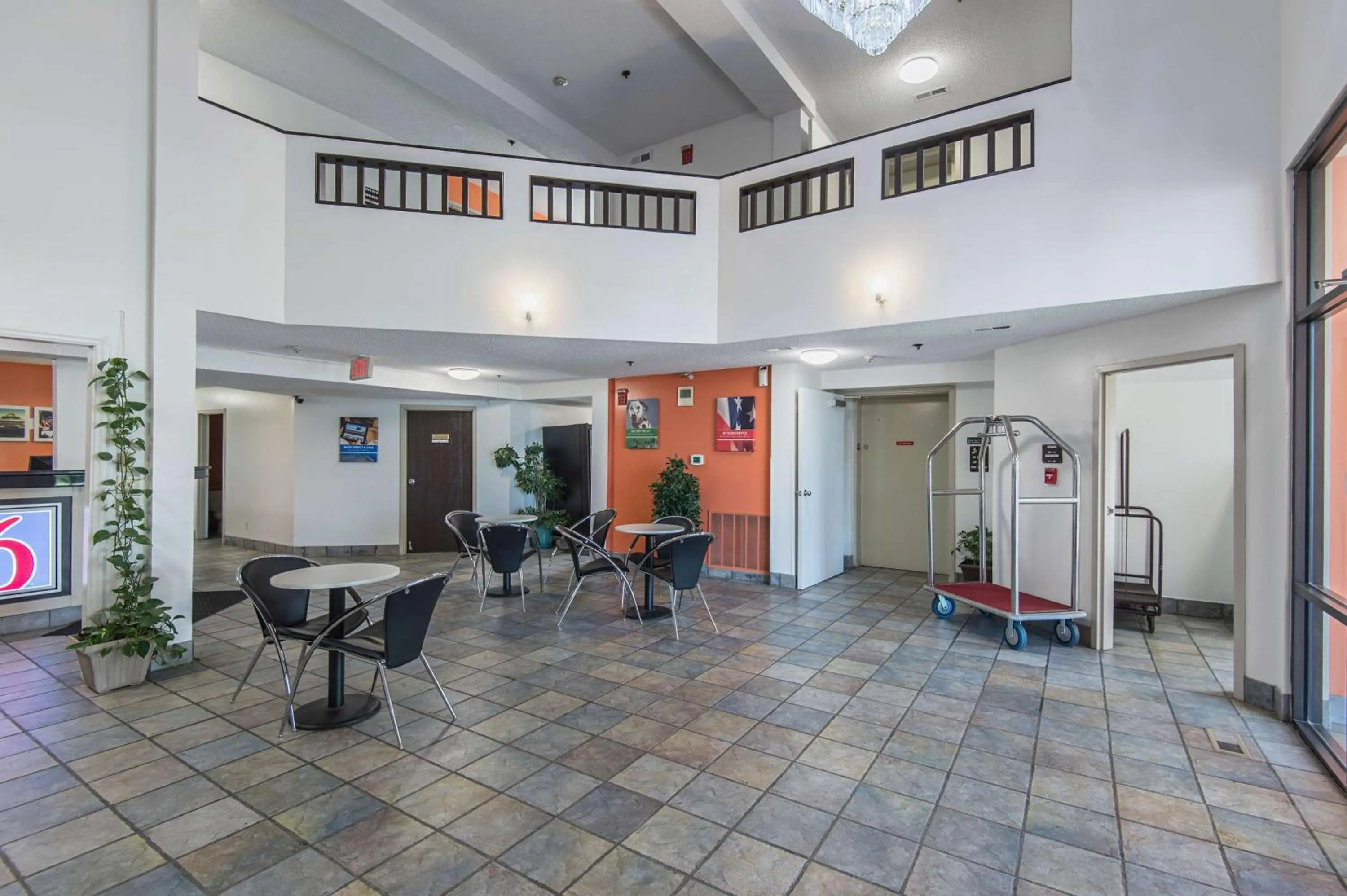 Lobby or reception in Motel 6-Lawrence, KS