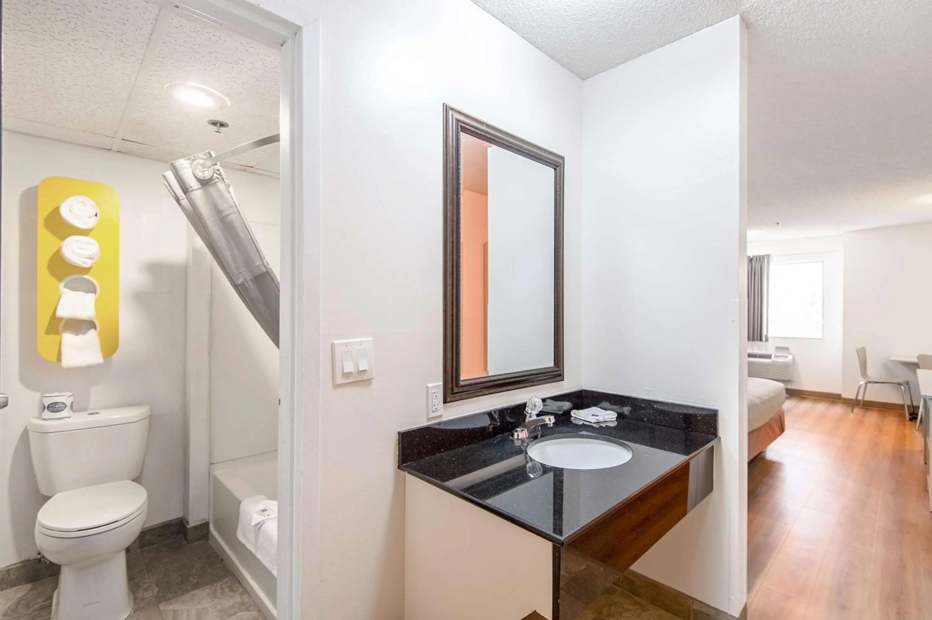 Bathroom in Motel 6-Lawrence, KS