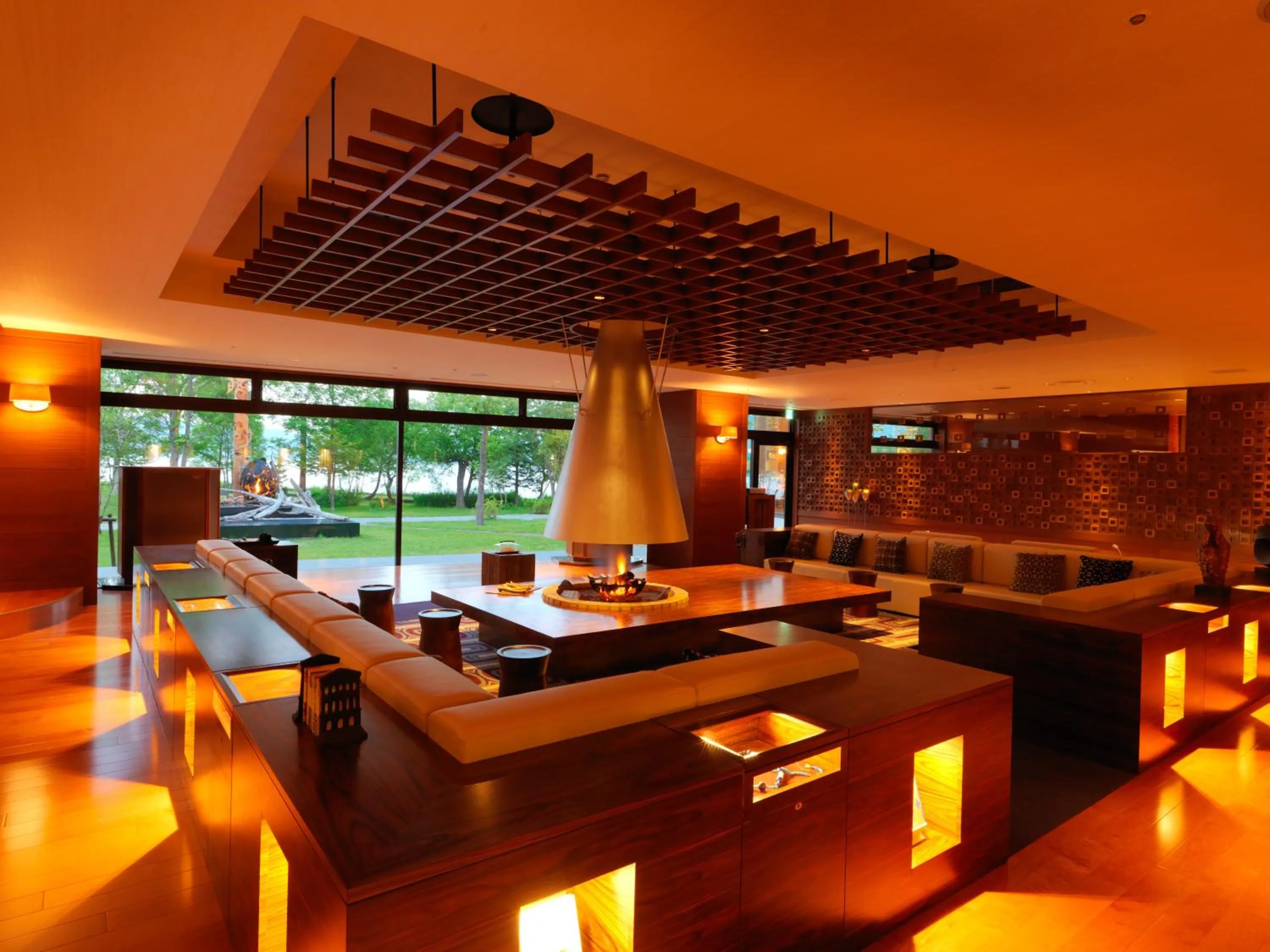 Lounge or bar in Akan Yuku no Sato Tsuruga