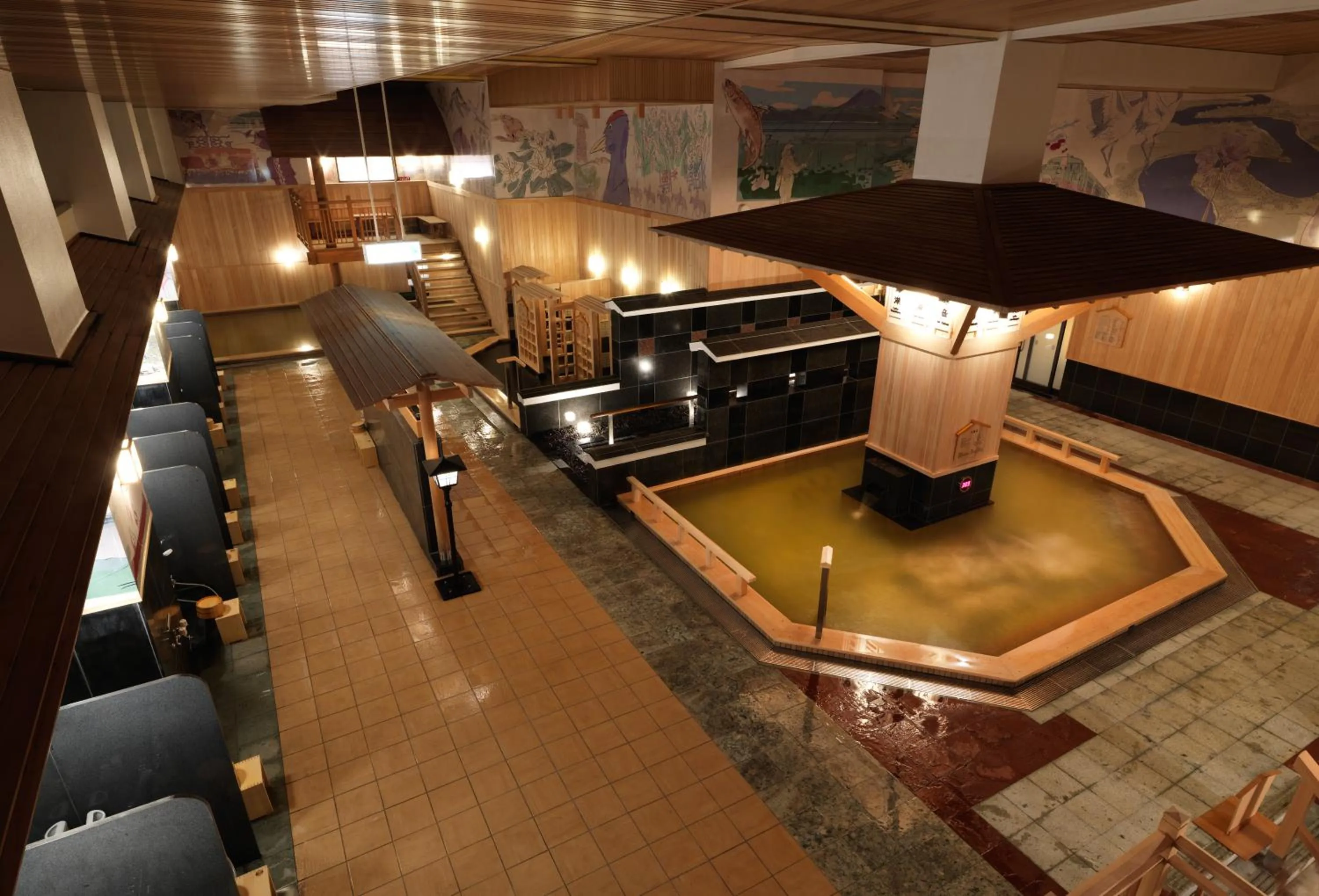 Hot Spring Bath in Akan Yuku no Sato Tsuruga