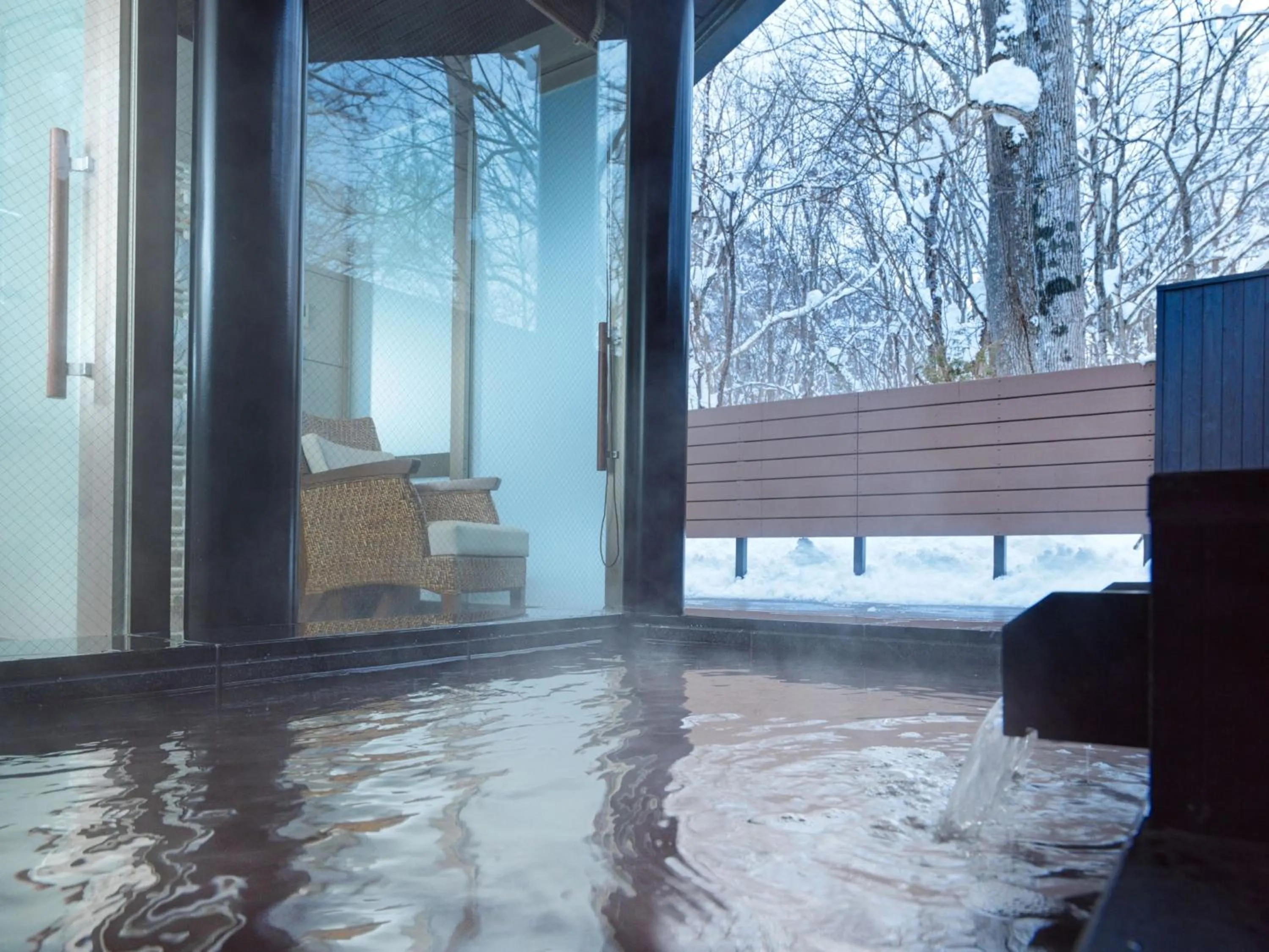 Hot Spring Bath in Jozankei Tsuruga Resort Spa Mori no Uta