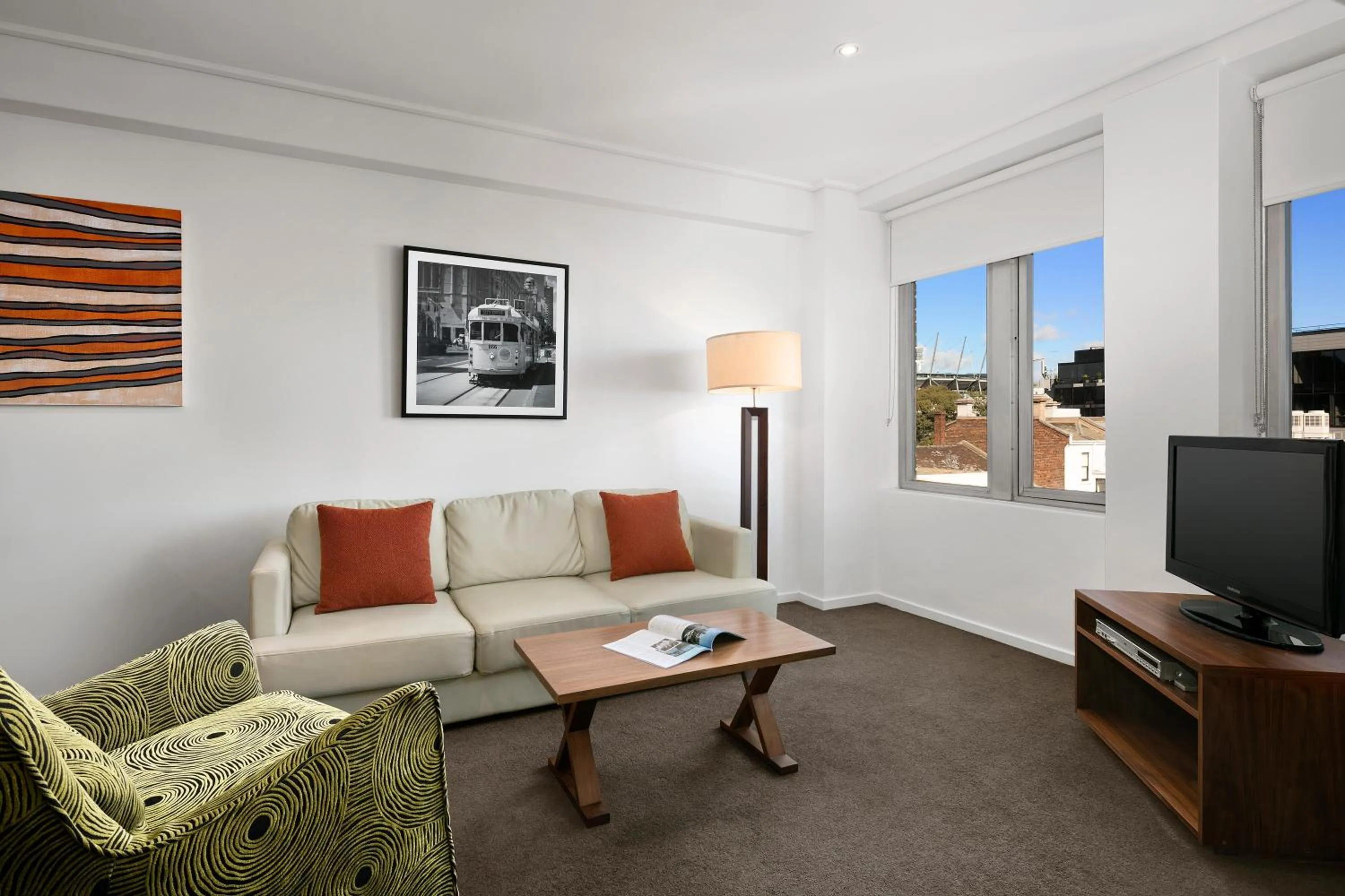Living room in Quest Jolimont