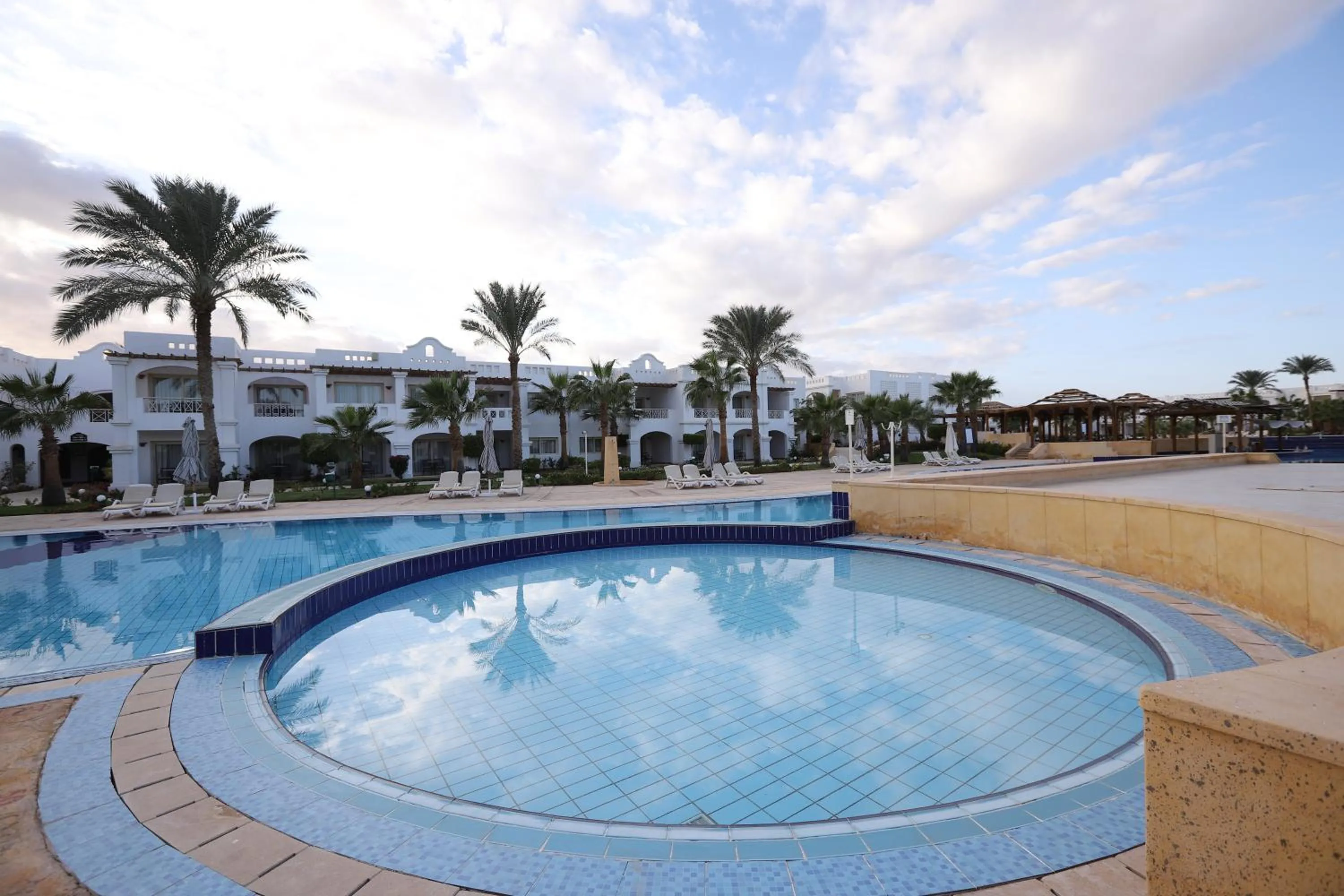 Pool view in Continental Plaza Beach Resort