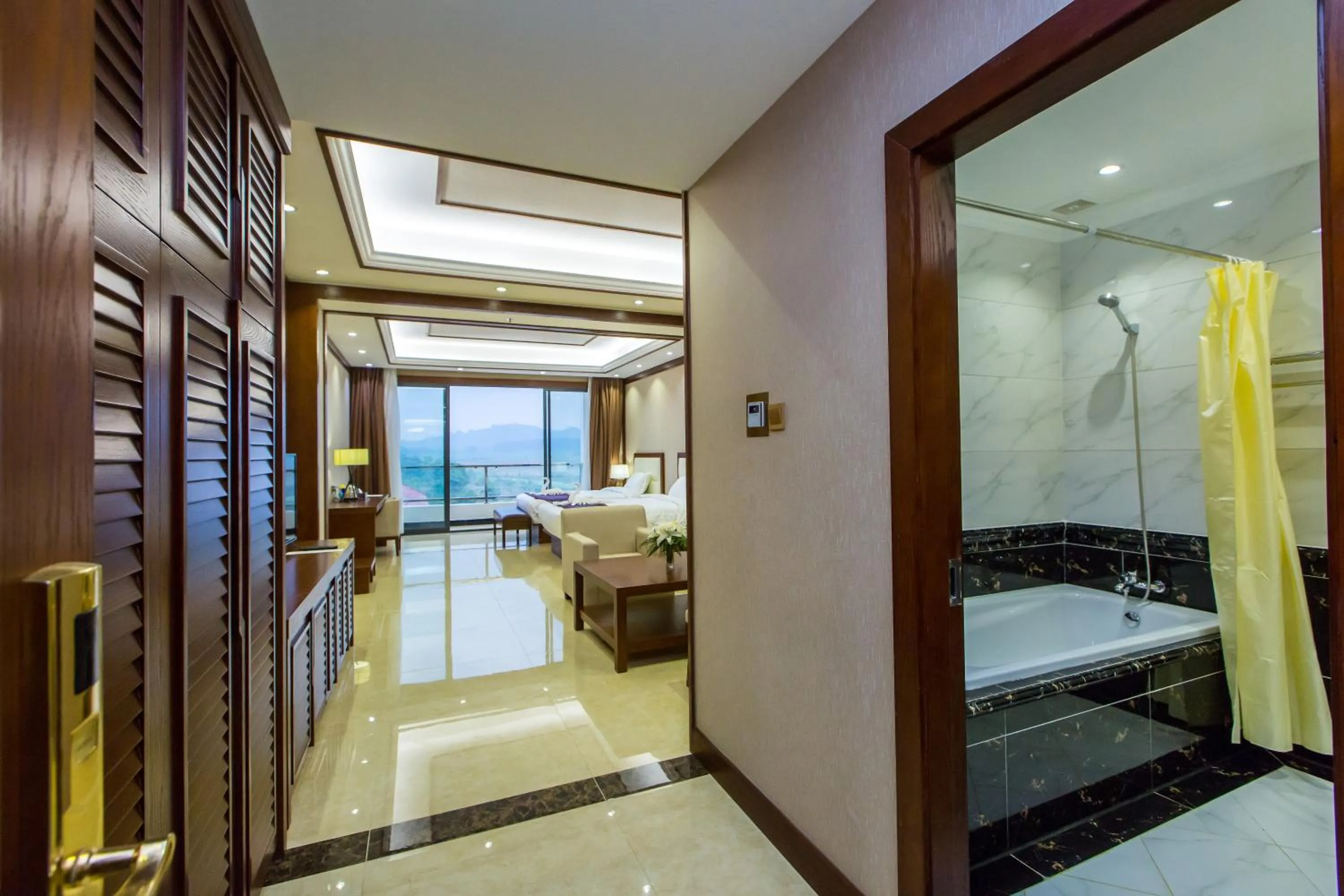 Bedroom in Paksong Danngarm Hotel