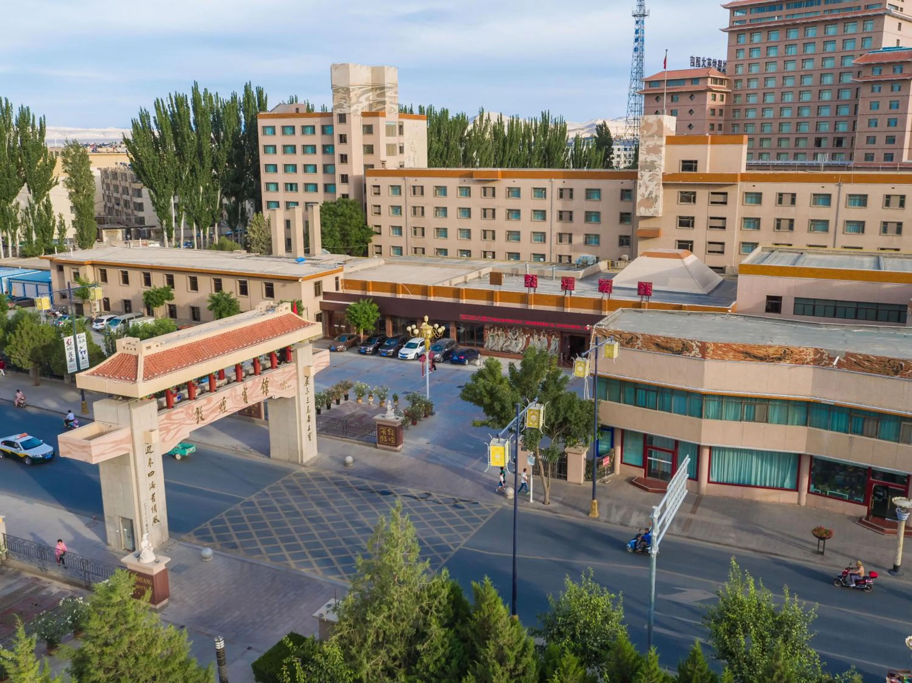 Property building in Dunhuang Hotel