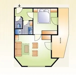 Floor plan in Hotel Solstein