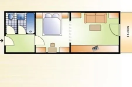 Floor plan in Hotel Solstein