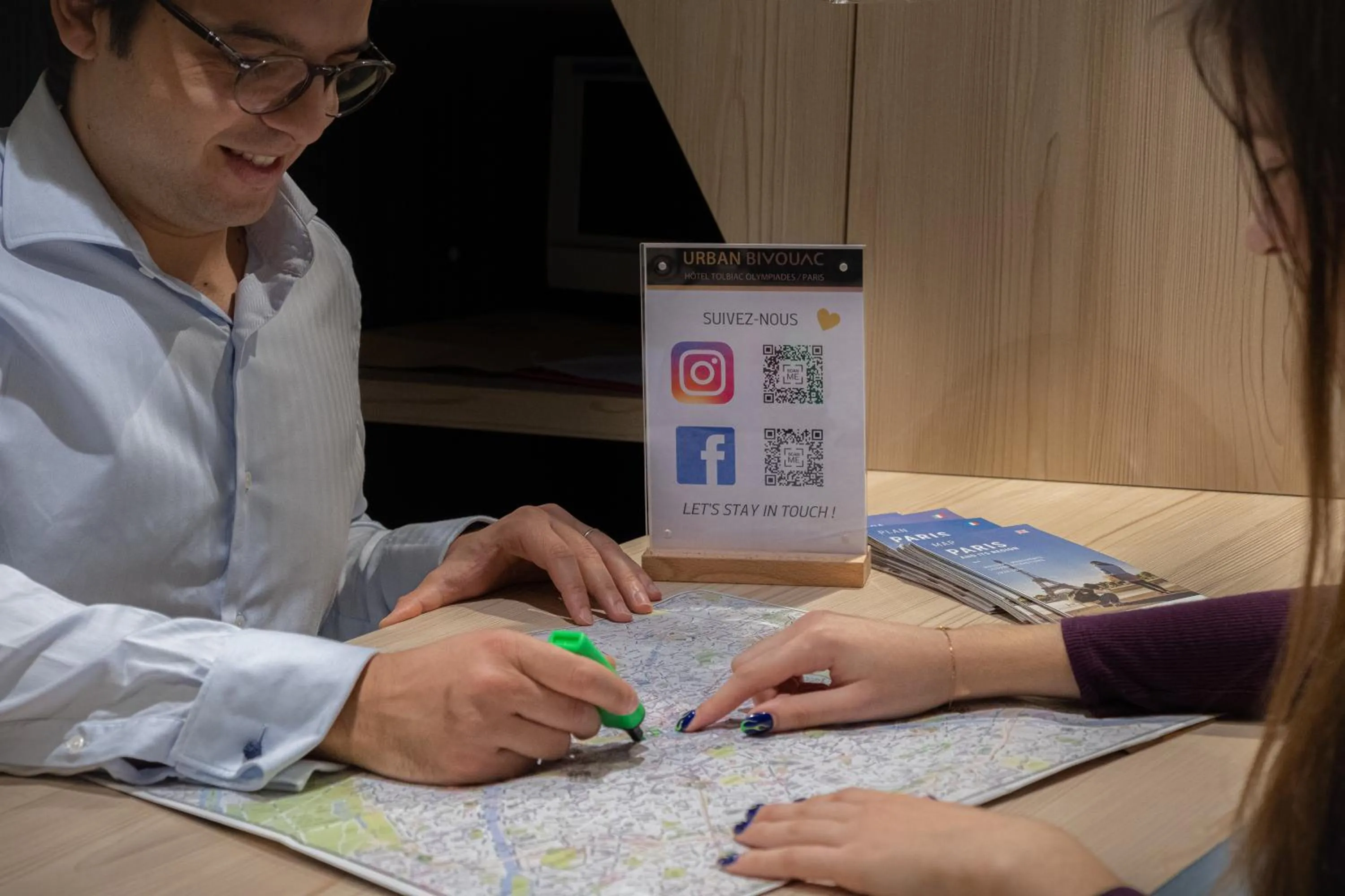 People in Urban Bivouac Hotel