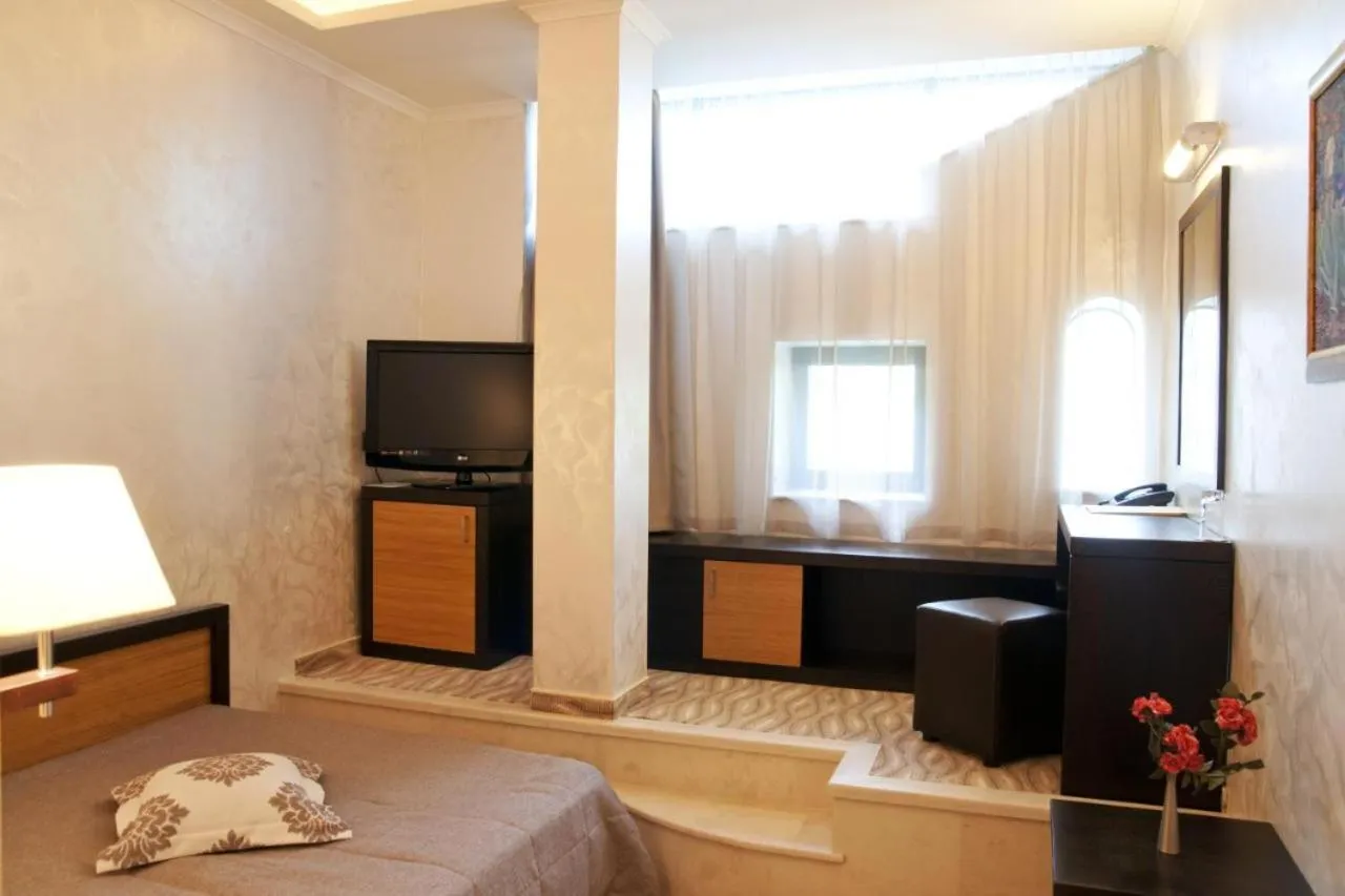 View (from property/room), Bed in Efbet Hotel