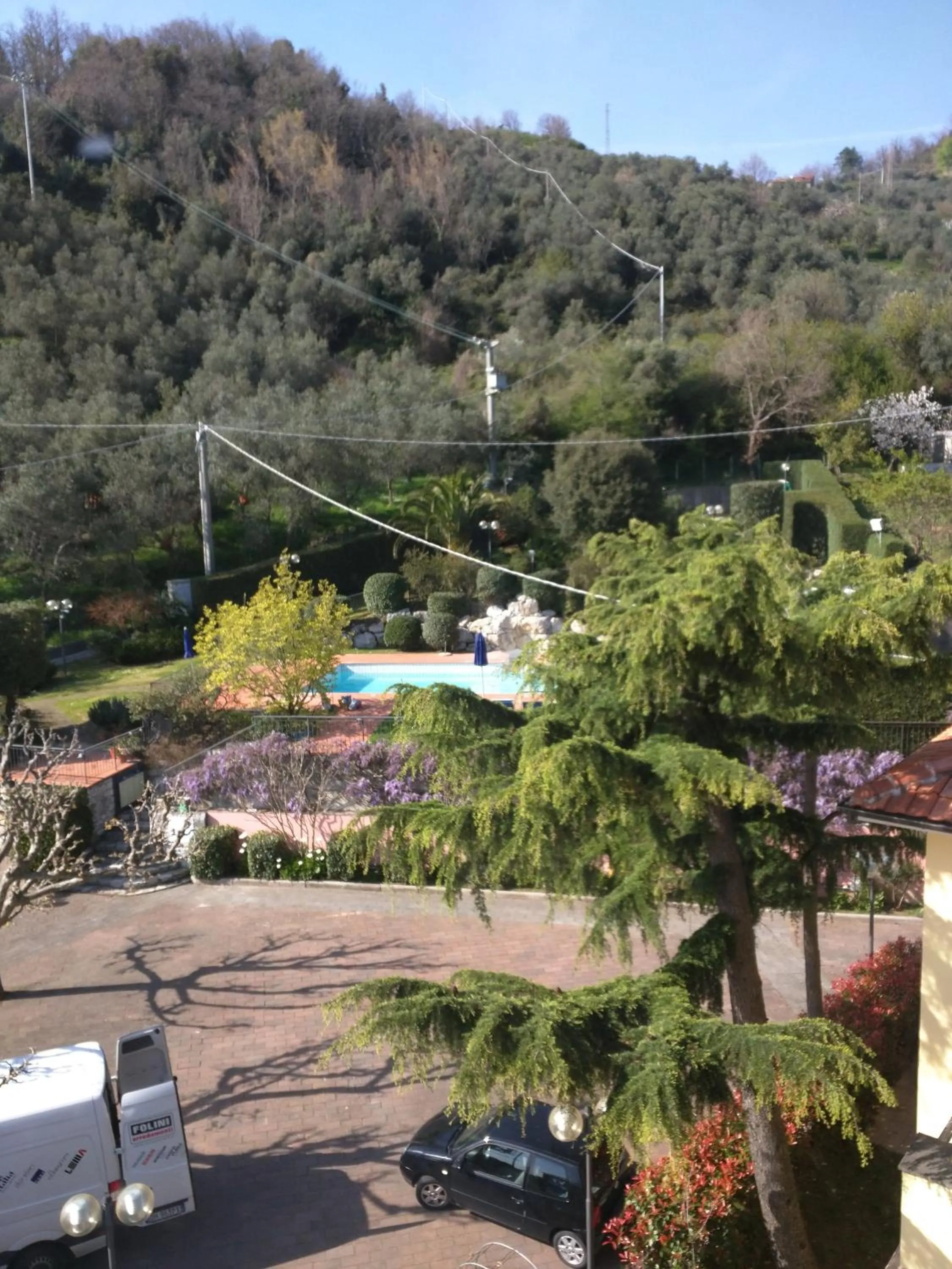 Garden view in Hotel La Vigna