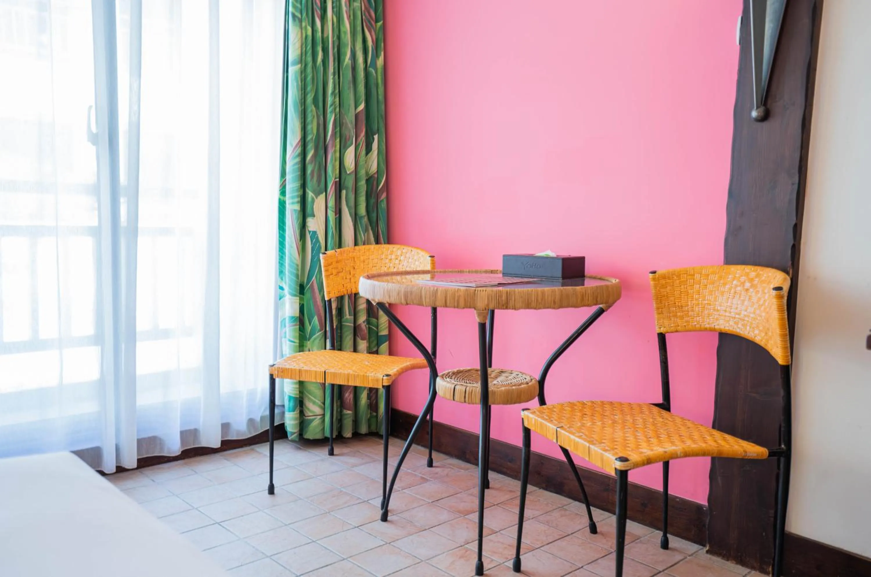 Seating area in Yoho Beach Resort Kenting