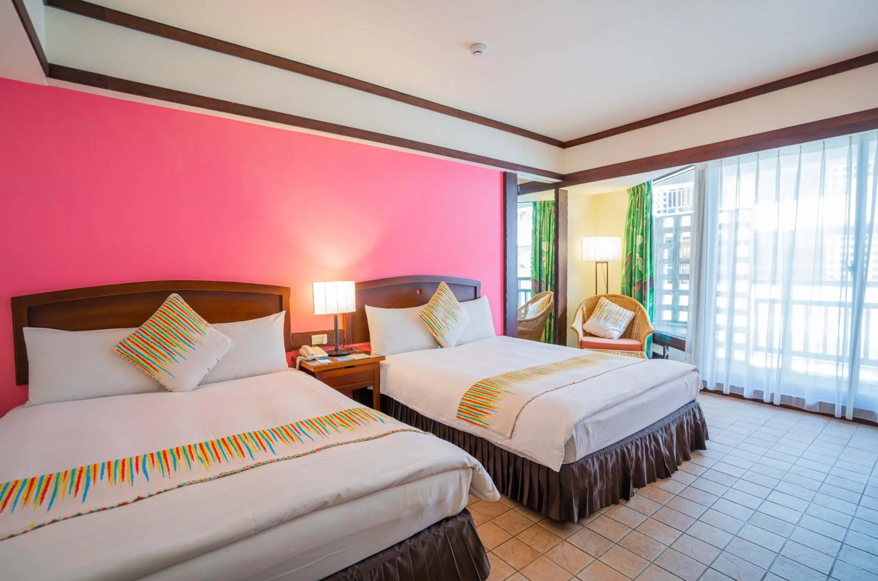 Bed in Yoho Beach Resort Kenting