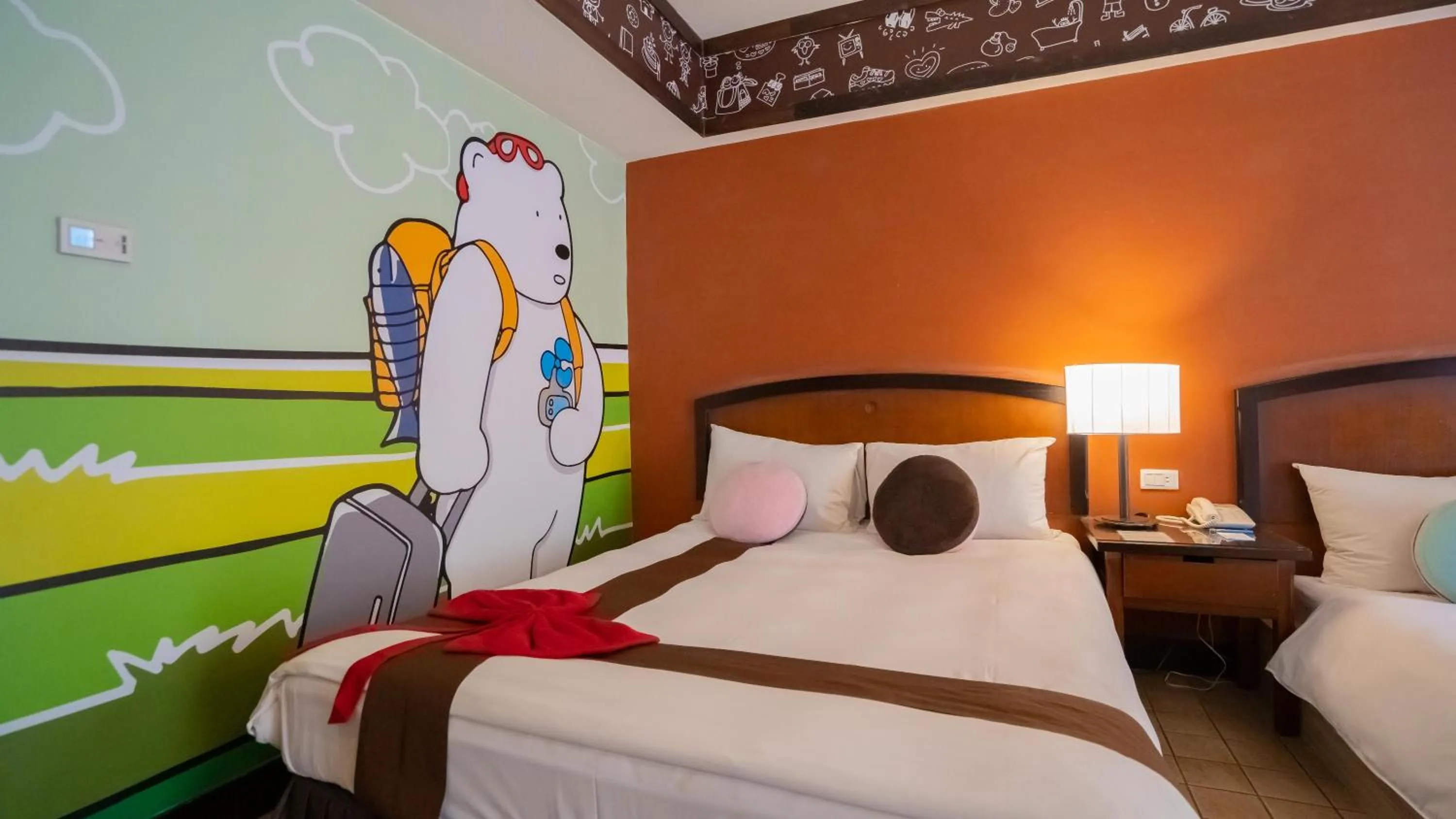 Bed in Yoho Beach Resort Kenting