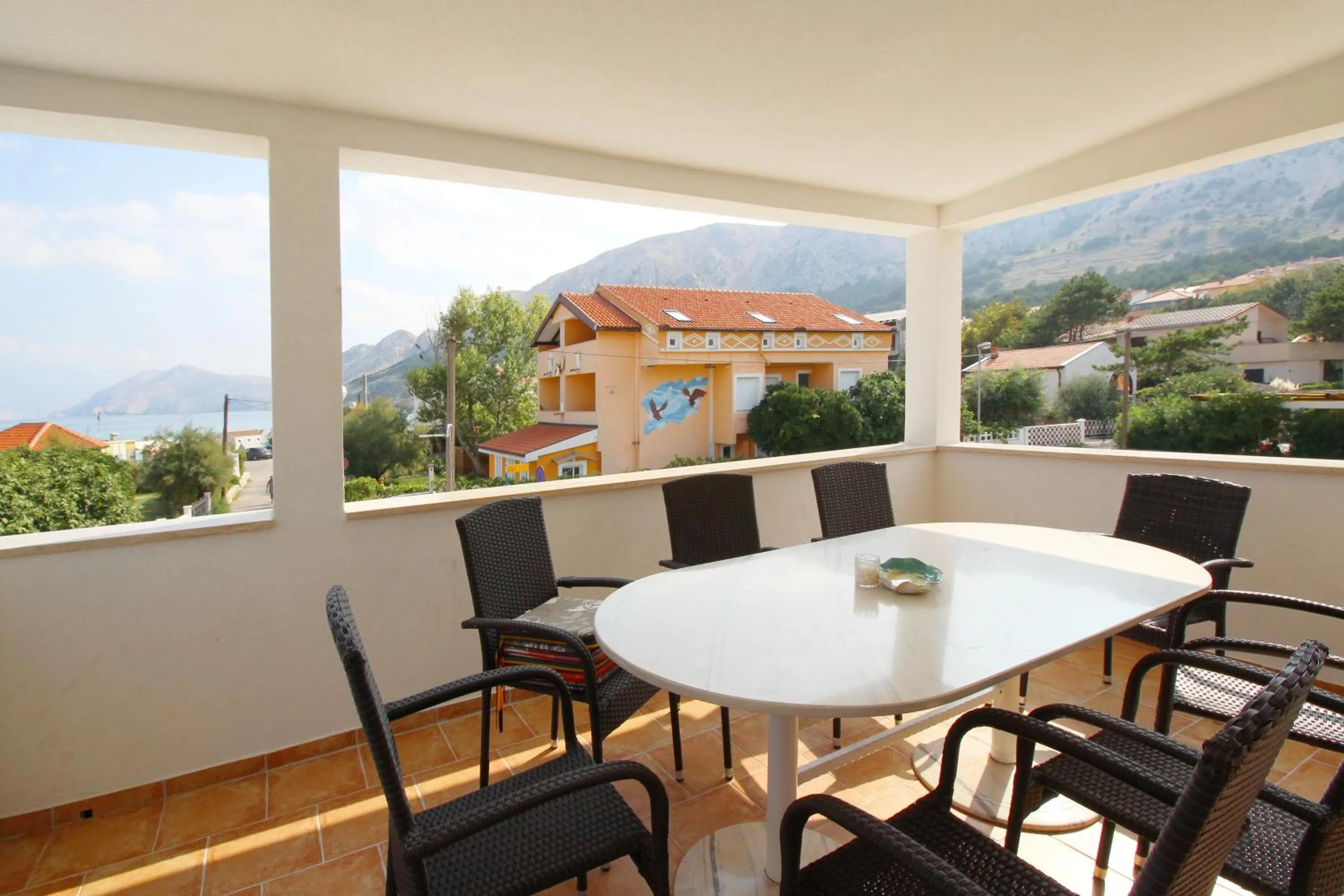 Balcony/Terrace in Apartment Pintar Beach