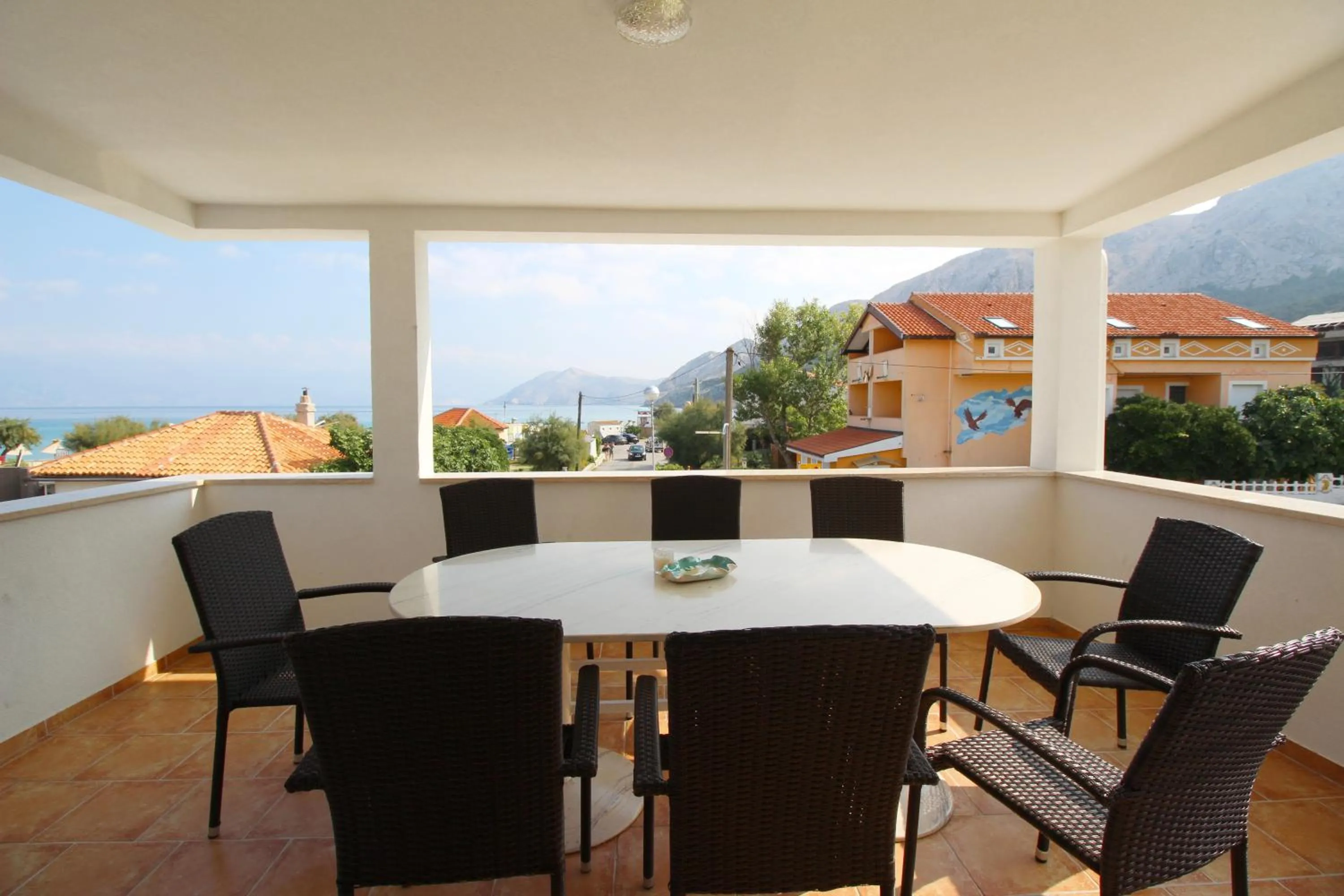 Balcony/Terrace in Apartment Pintar Beach