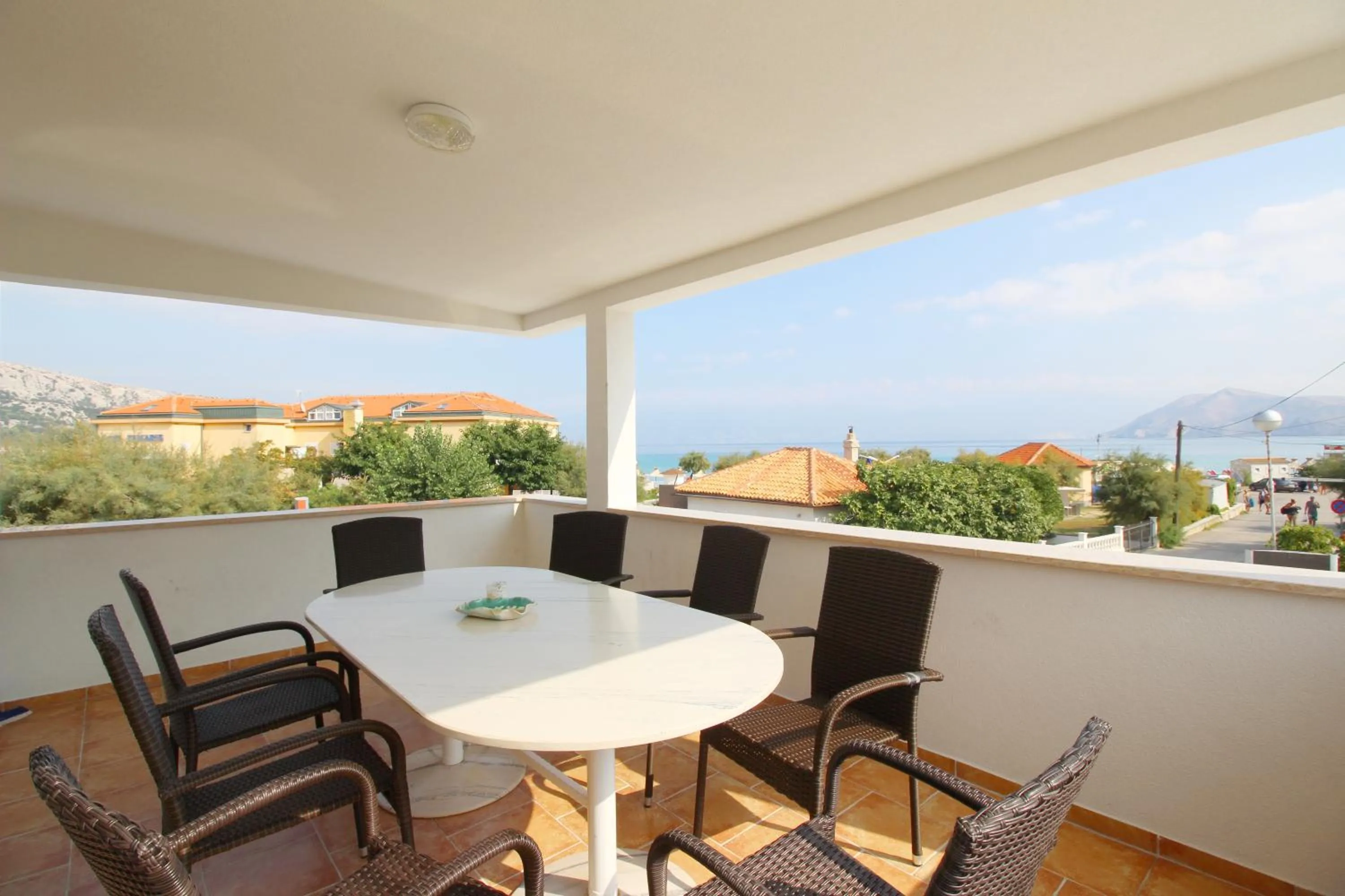 Balcony/Terrace in Apartment Pintar Beach