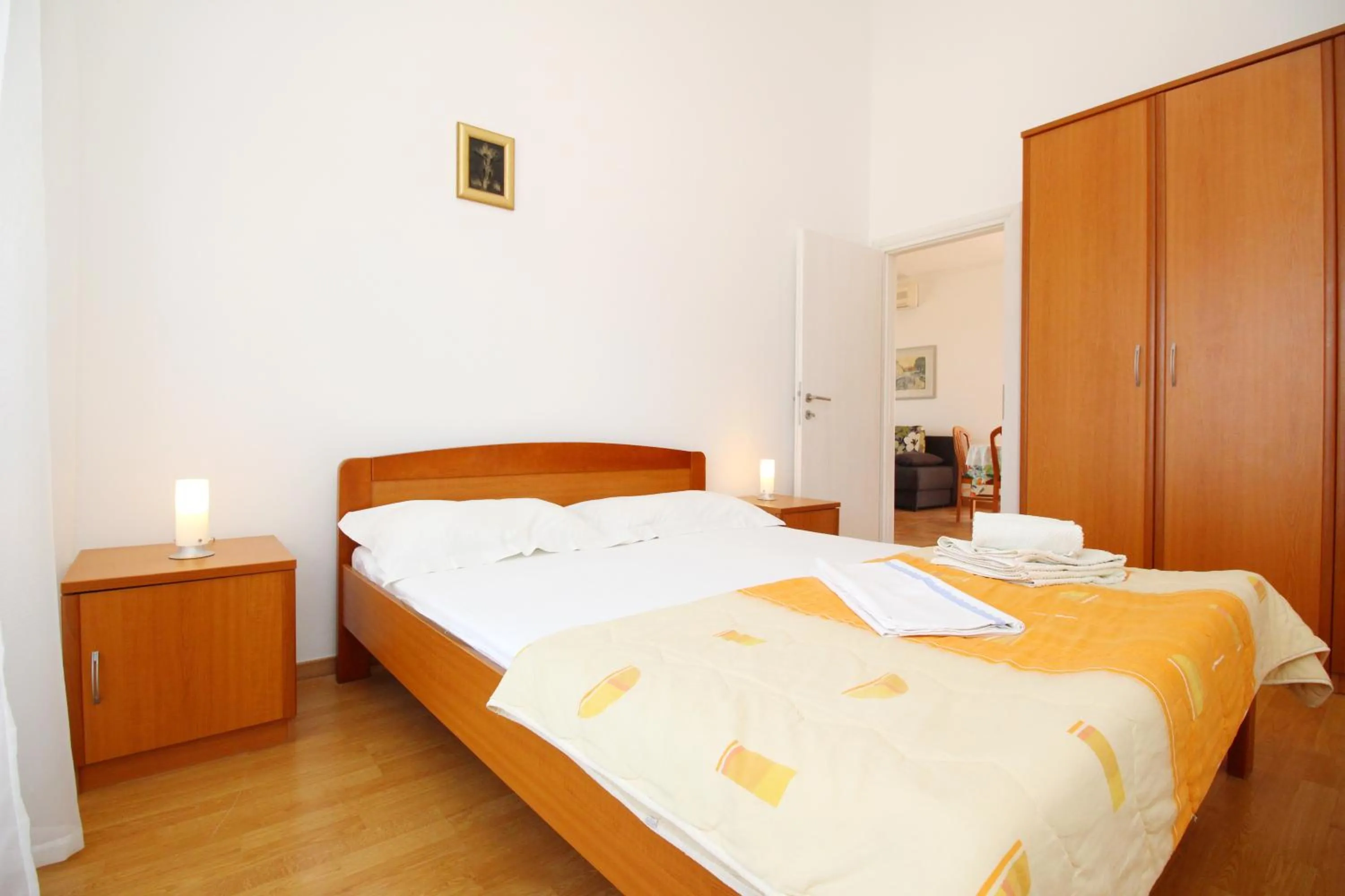 Bedroom, Bed in Apartment Pintar Beach