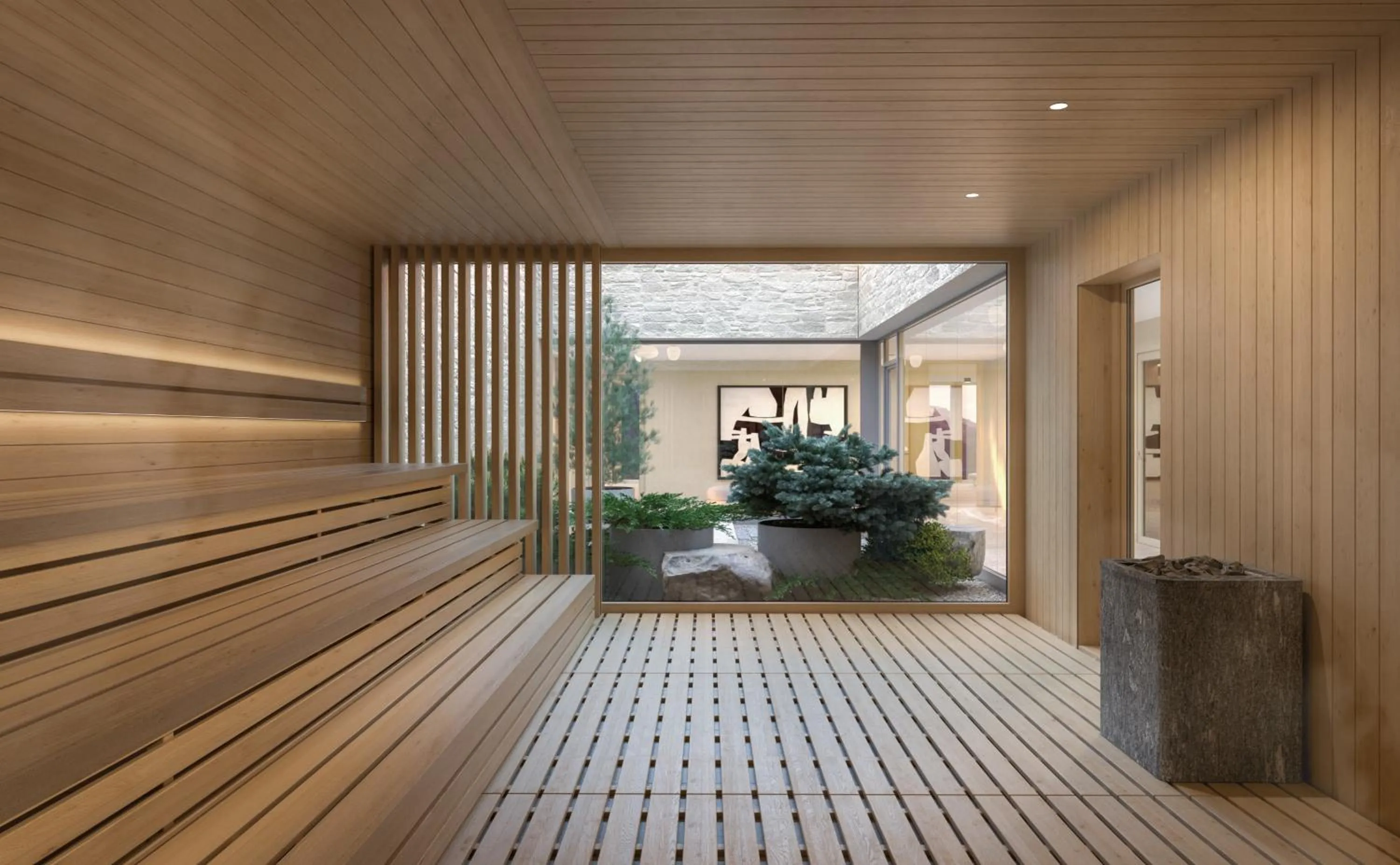 Sauna in Suvretta House