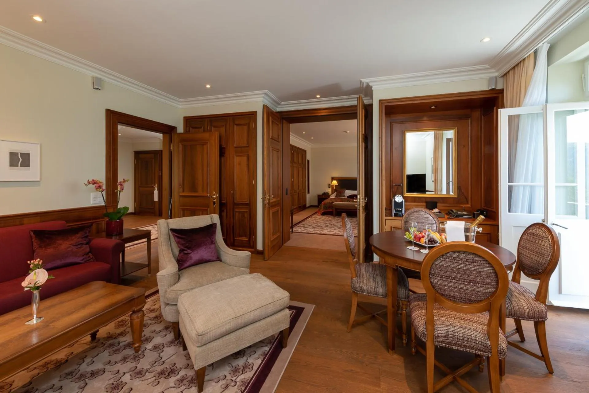 Living room in Suvretta House