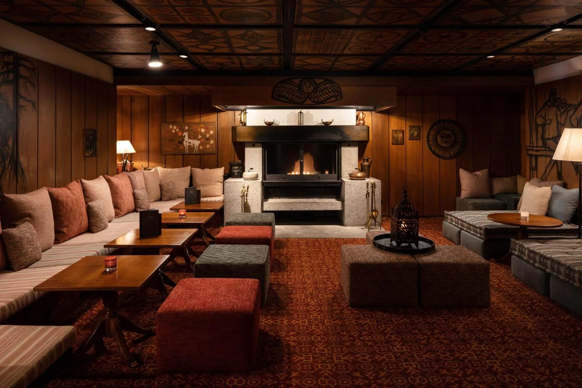 Living room in Suvretta House