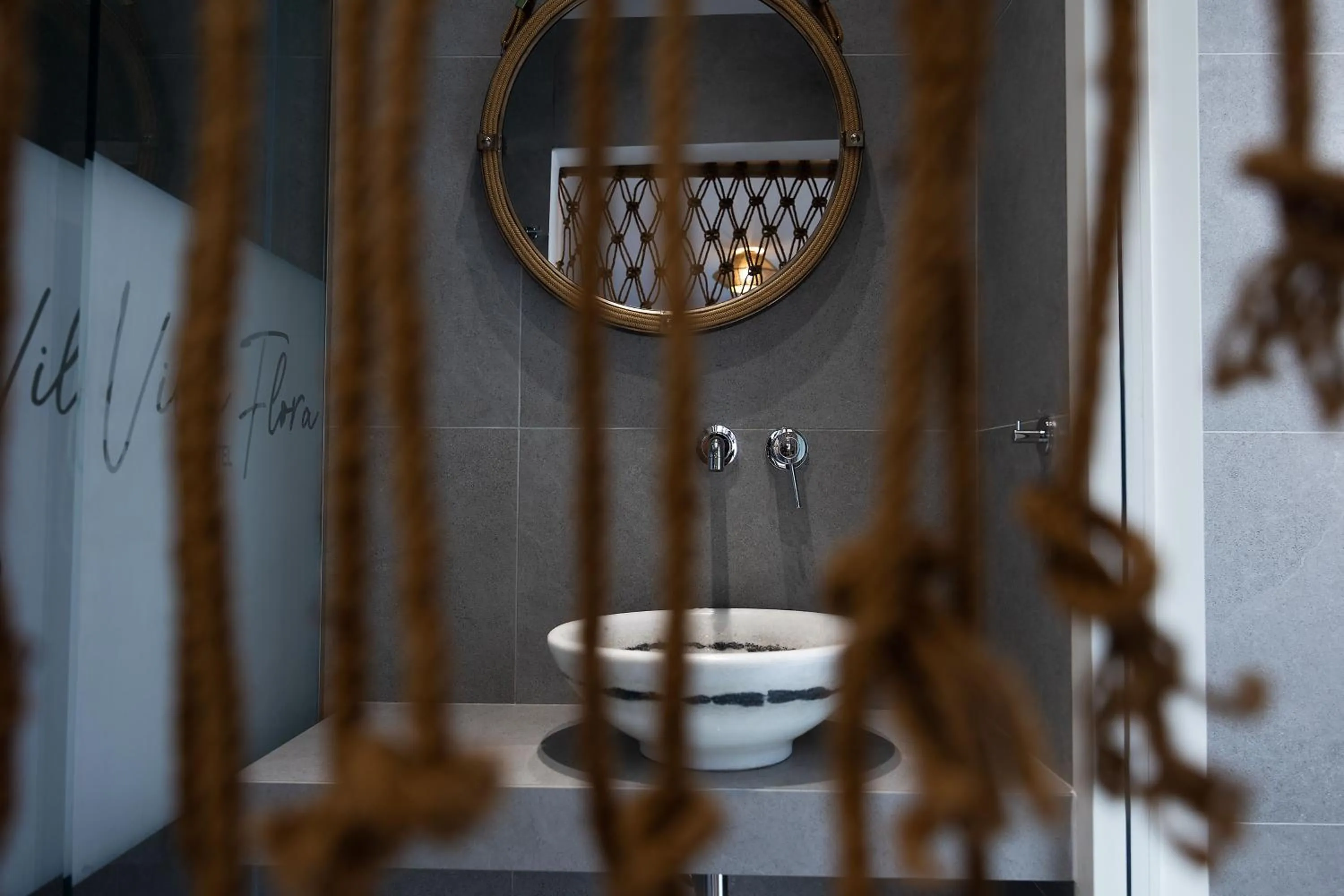 Shower in Hotel Villa Flora