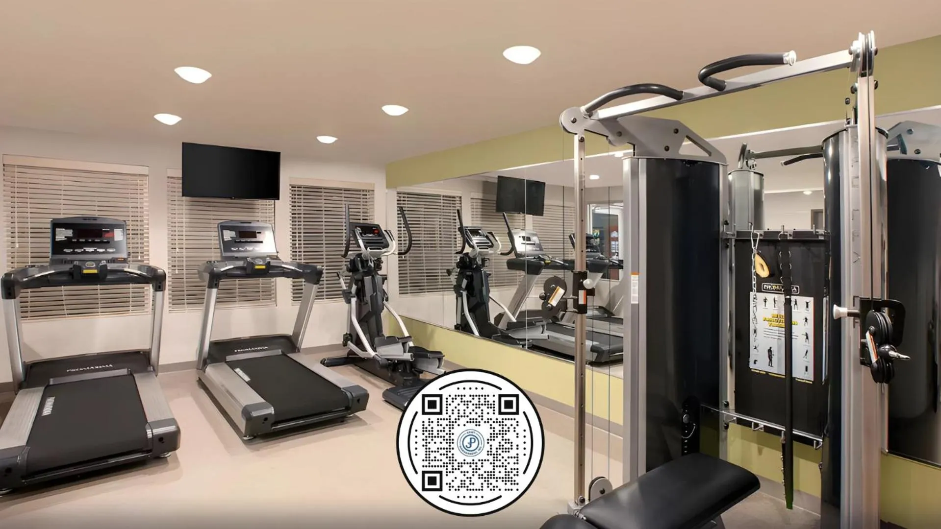 Fitness centre/facilities in WoodSpring Suites Houston 288 South Medical Center