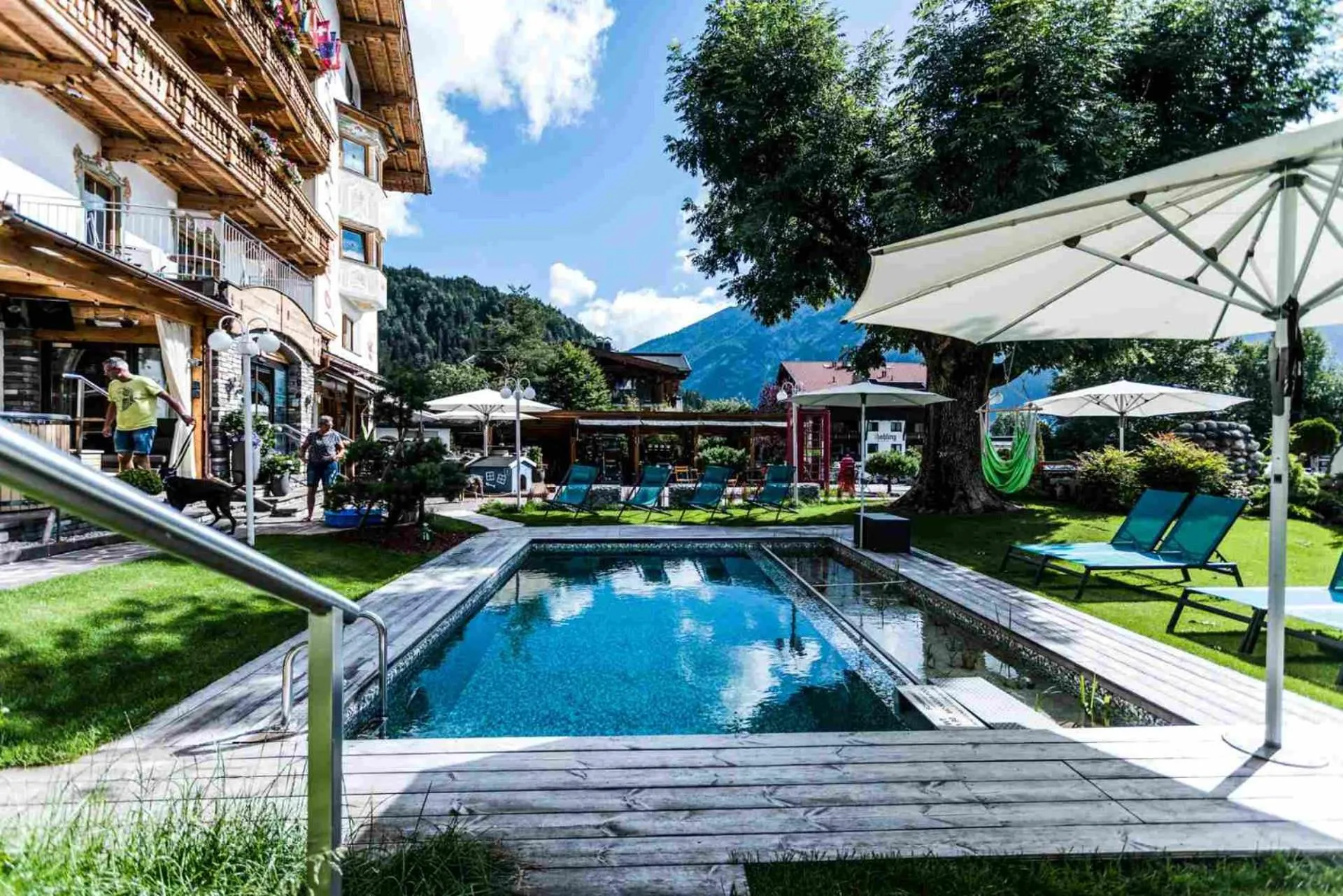 Patio in ALPENHOTEL TYROL - B&B - ADULTS ONLY - Alpines Lifestylehotel - BIO & Nachhaltig