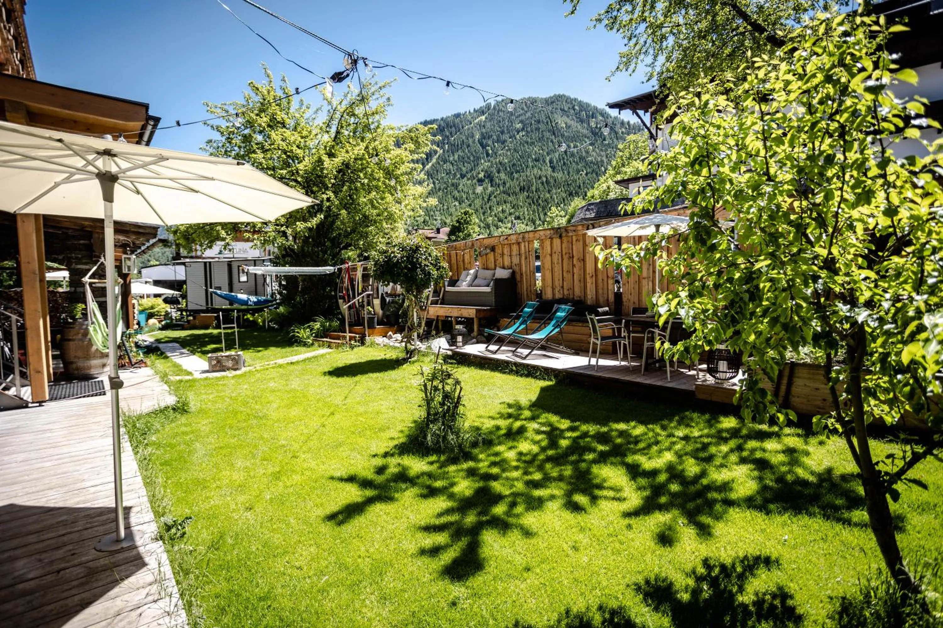 Patio in ALPENHOTEL TYROL - B&B - ADULTS ONLY - Alpines Lifestylehotel - BIO & Nachhaltig
