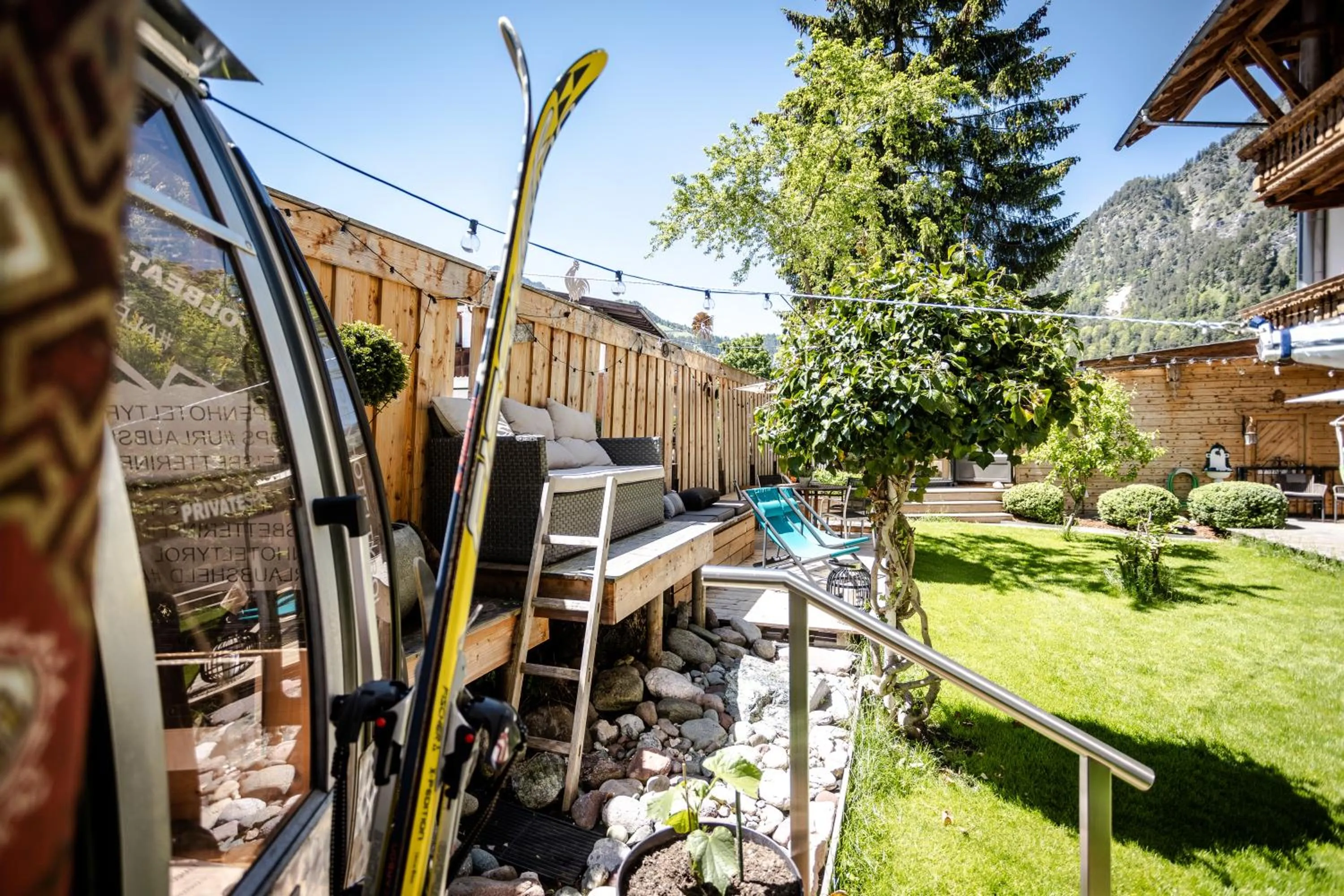 Patio in ALPENHOTEL TYROL - B&B - ADULTS ONLY - Alpines Lifestylehotel - BIO & Nachhaltig