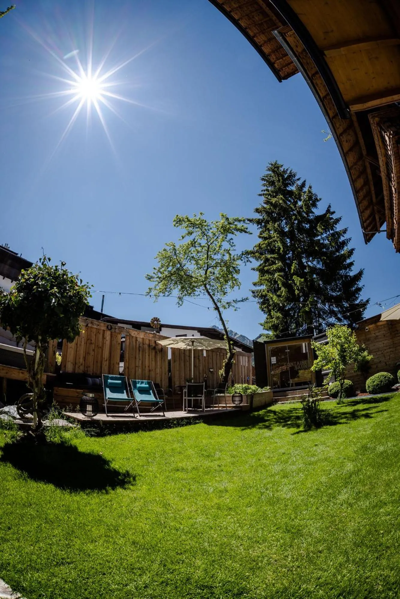 Garden in ALPENHOTEL TYROL - B&B - ADULTS ONLY - Alpines Lifestylehotel - BIO & Nachhaltig